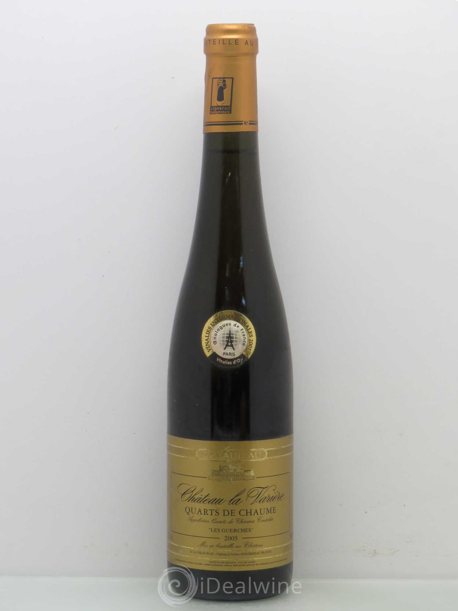 Quarts de Chaume Château La Varière Les Guerches (50cl) (sans prix de réserve) 2005 - Lotto di 1 bottiglia - 0