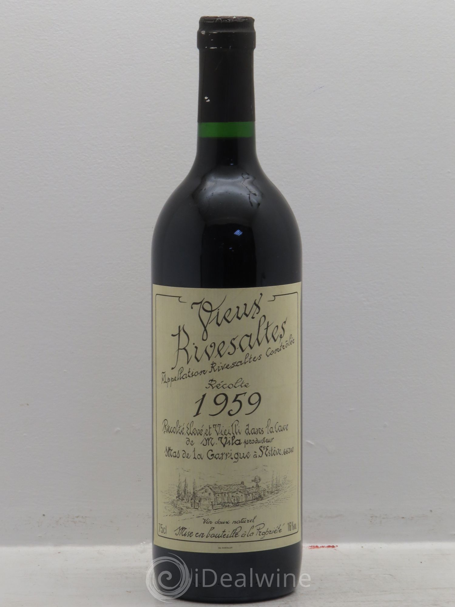 Rivesaltes Mas de la Garrigue Vila 1959 - Posten von 1 Flasche - 0