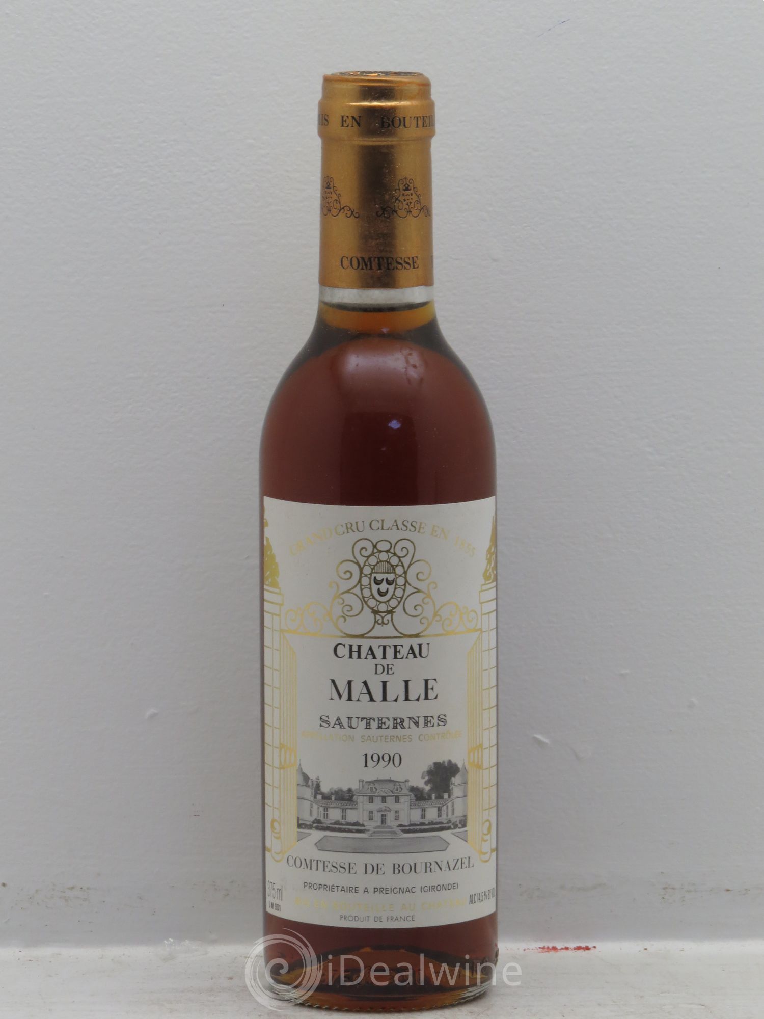 Château de Malle 2ème Grand Cru Classé 1990 - Posten von 12 Demi-Flaschen - 0