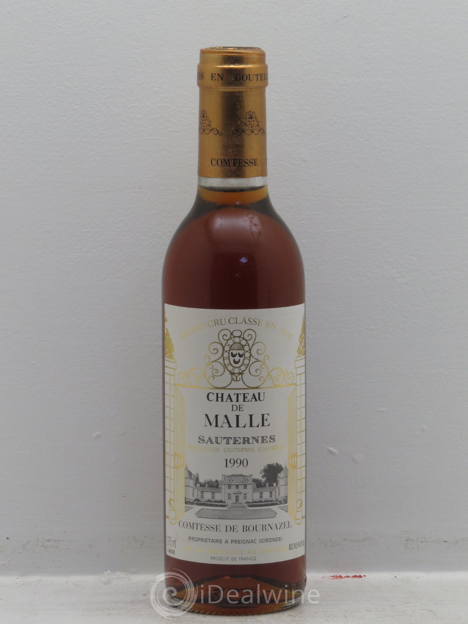 Château de Malle 2ème Grand Cru Classé 1990 - Posten von 6 Demi-Flaschen - 0