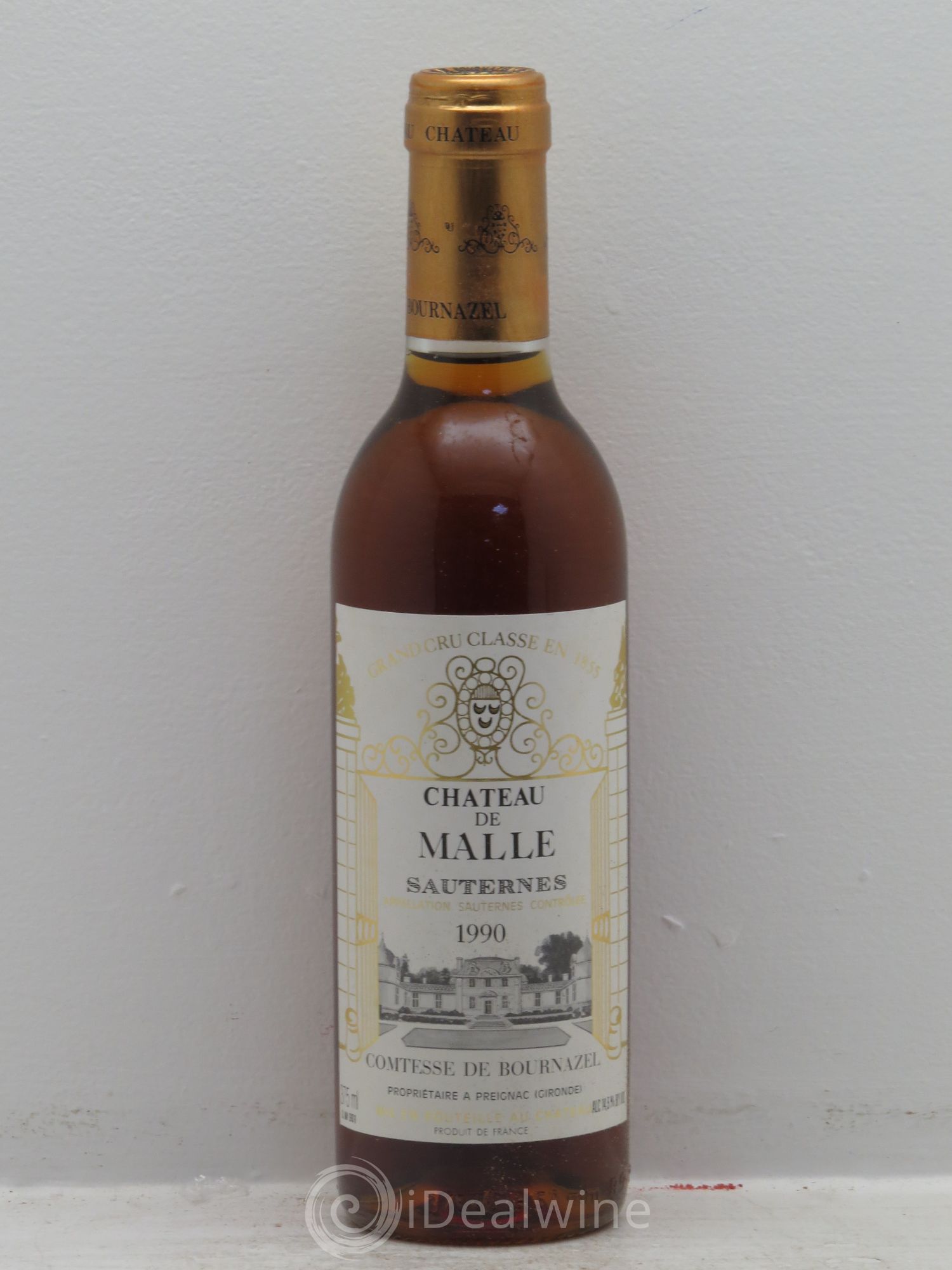 Château de Malle 2ème Grand Cru Classé 1990 - Posten von 6 Demi-Flaschen - 0