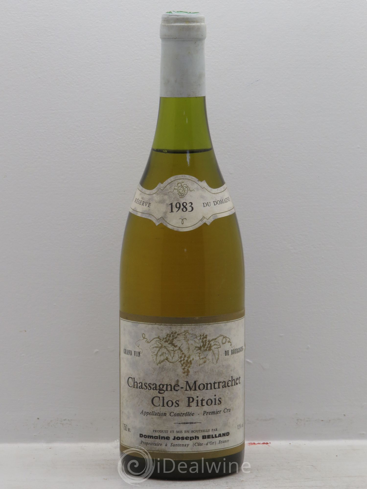 Chassagne-Montrachet 1er Cru Clos Pitoit Belland 1983 - Lot de 1 bouteille - 0