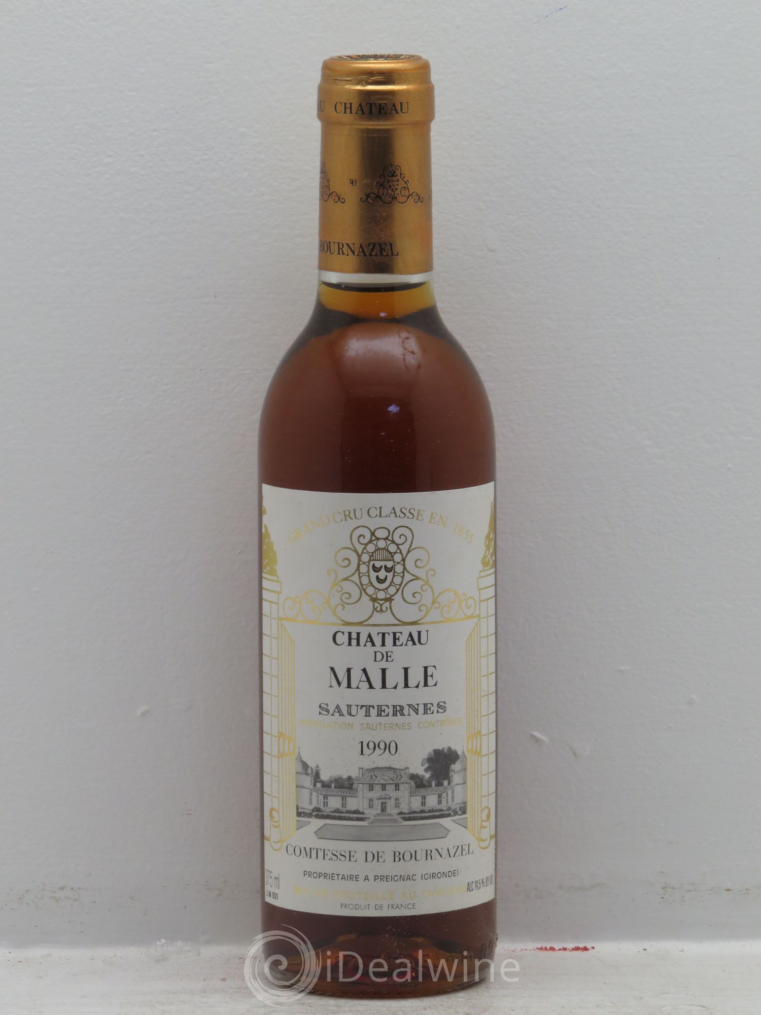 Château de Malle 2ème Grand Cru Classé 1990 - Posten von 6 Demi-Flaschen - 0