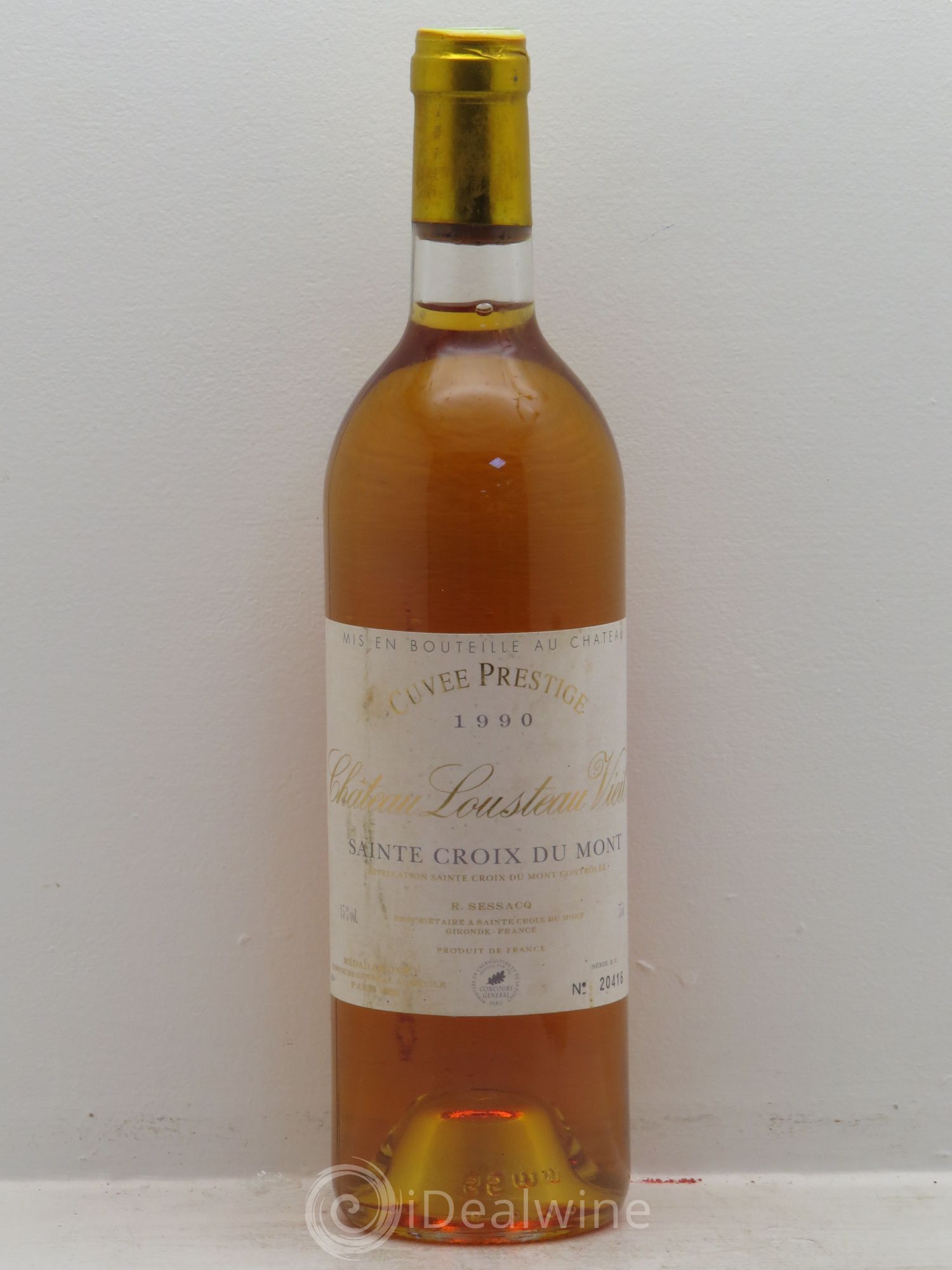Sainte-Croix-du-Mont Cuvée Prestige Château Lousteau Vieil Rémy Sessacq 1990 - Lotto di 1 bottiglia - 0