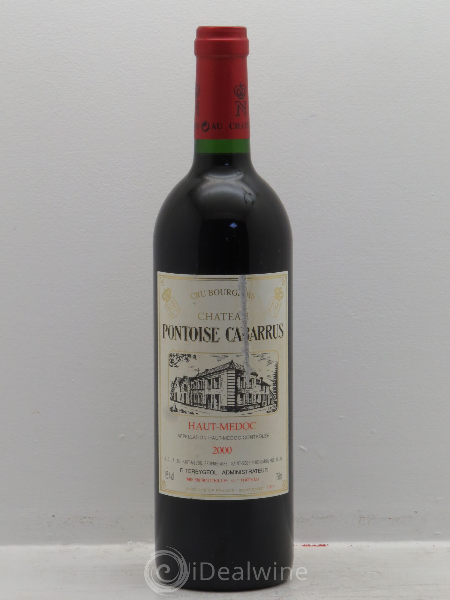 Château Pontoise Cabarrus Cru Bourgeois 2000 - Lot de 1 bouteille - 0