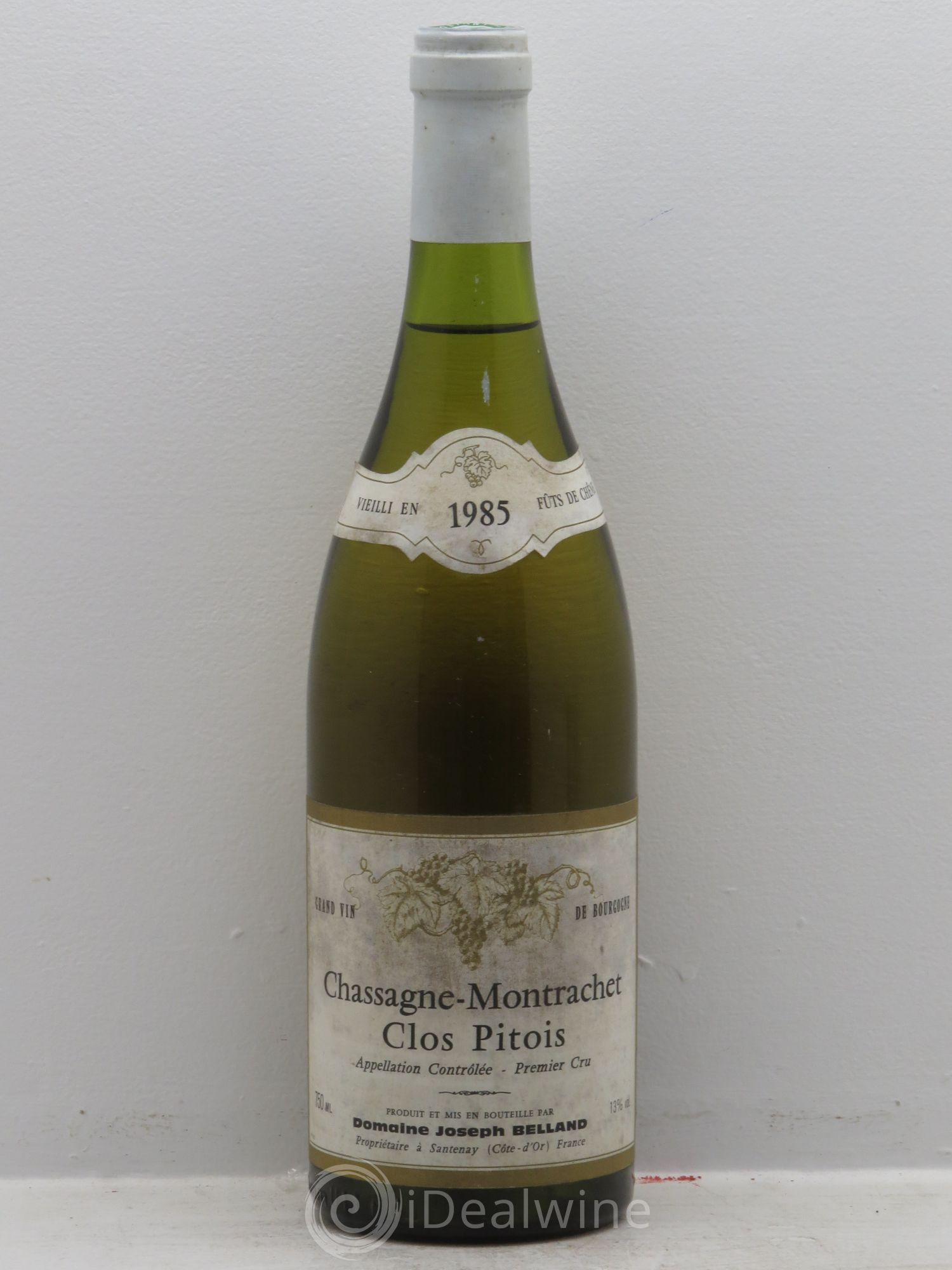 Chassagne-Montrachet 1er Cru Clos Pitoit Belland 1985 - Posten von 1 Flasche - 0