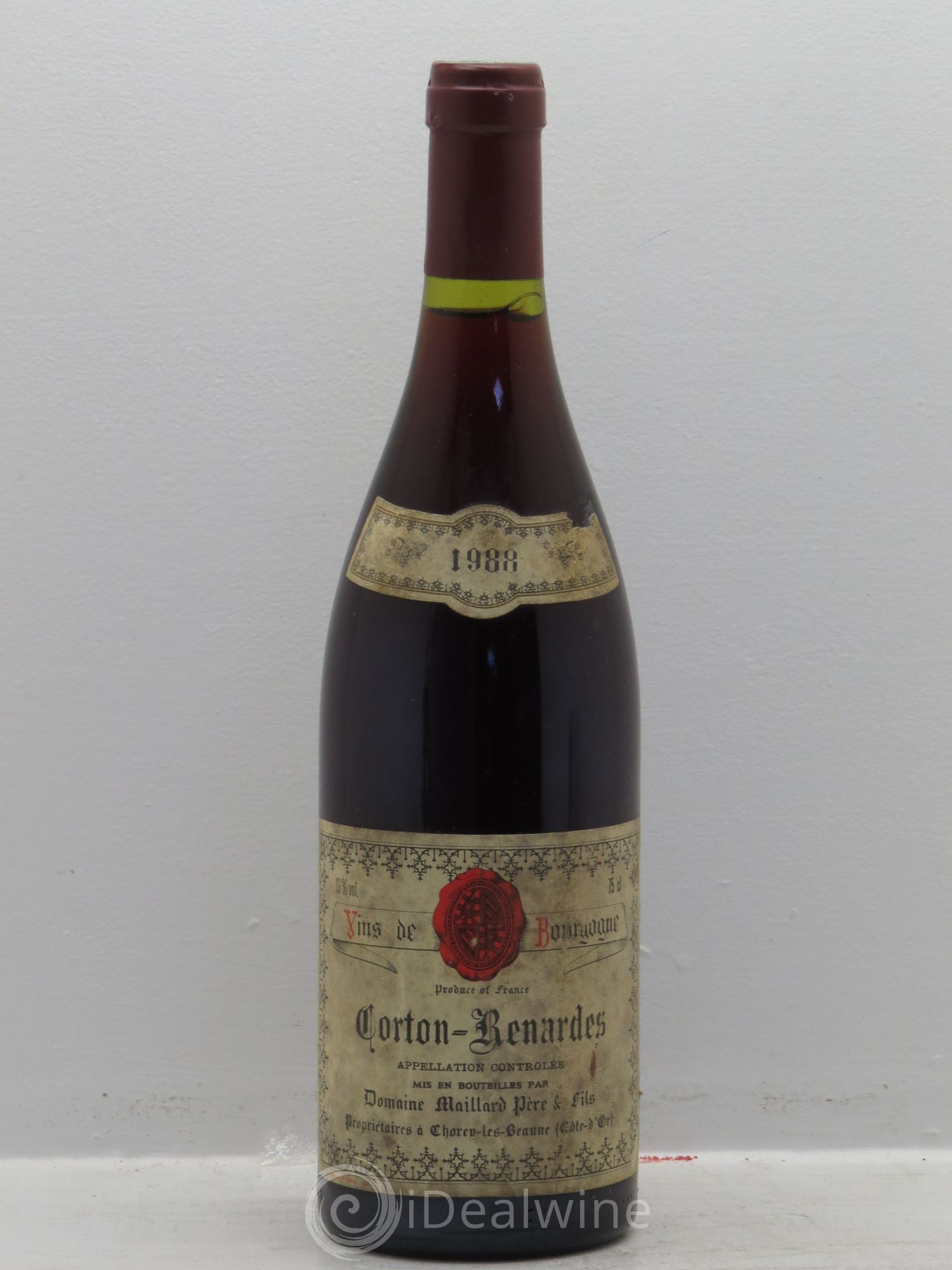 Corton Grand Cru Renardes Maillard 1988 - Lot de 1 bouteille - 0