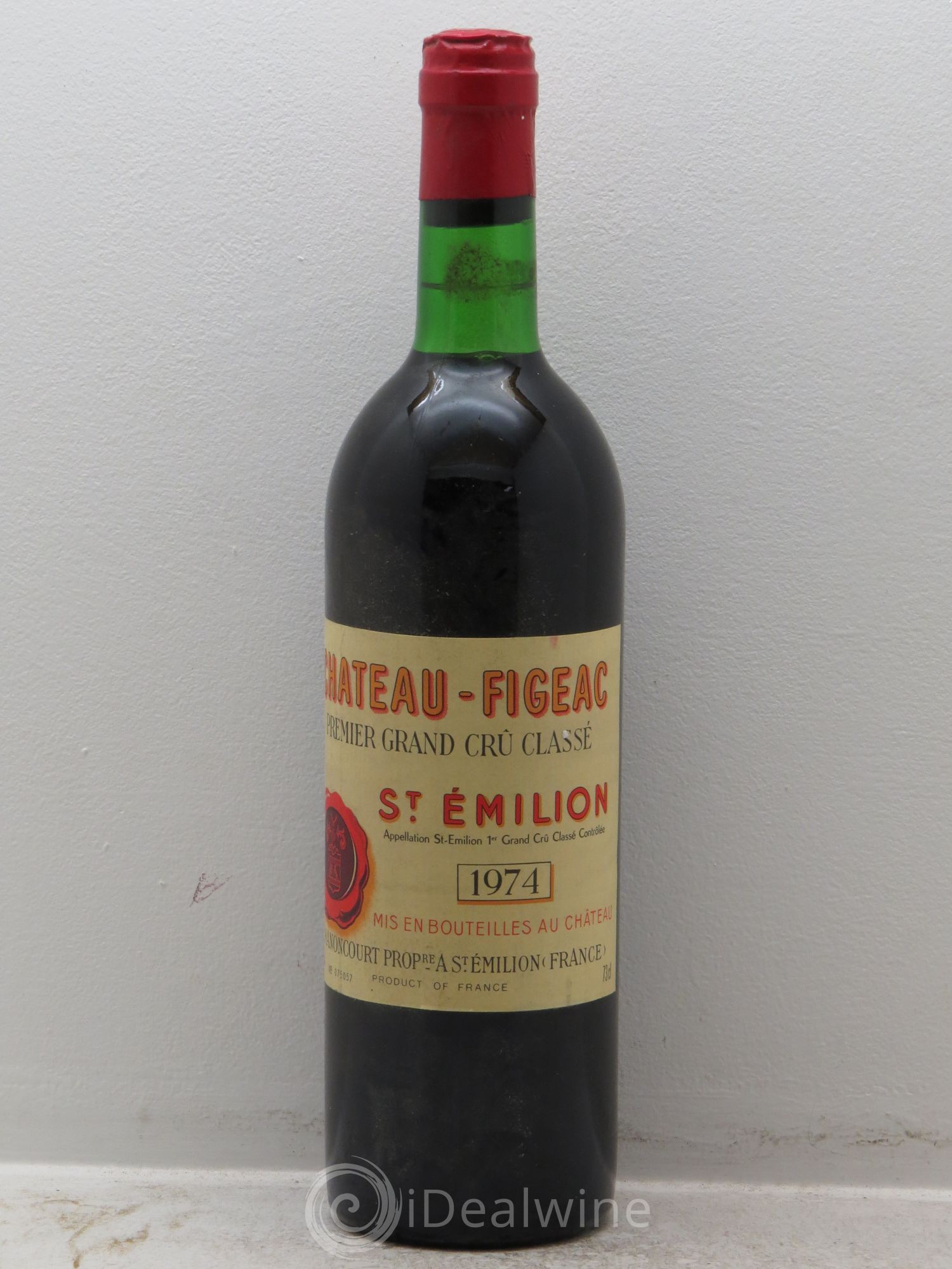 Château Figeac 1er Grand Cru Classé A 1974 - Lot de 1 bouteille - 0