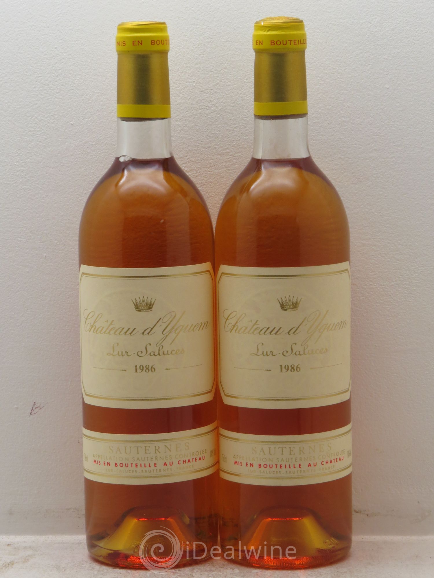 Château d' Yquem 1er Cru Classé Supérieur 1986 - Lotto di 2 bottiglie - 0