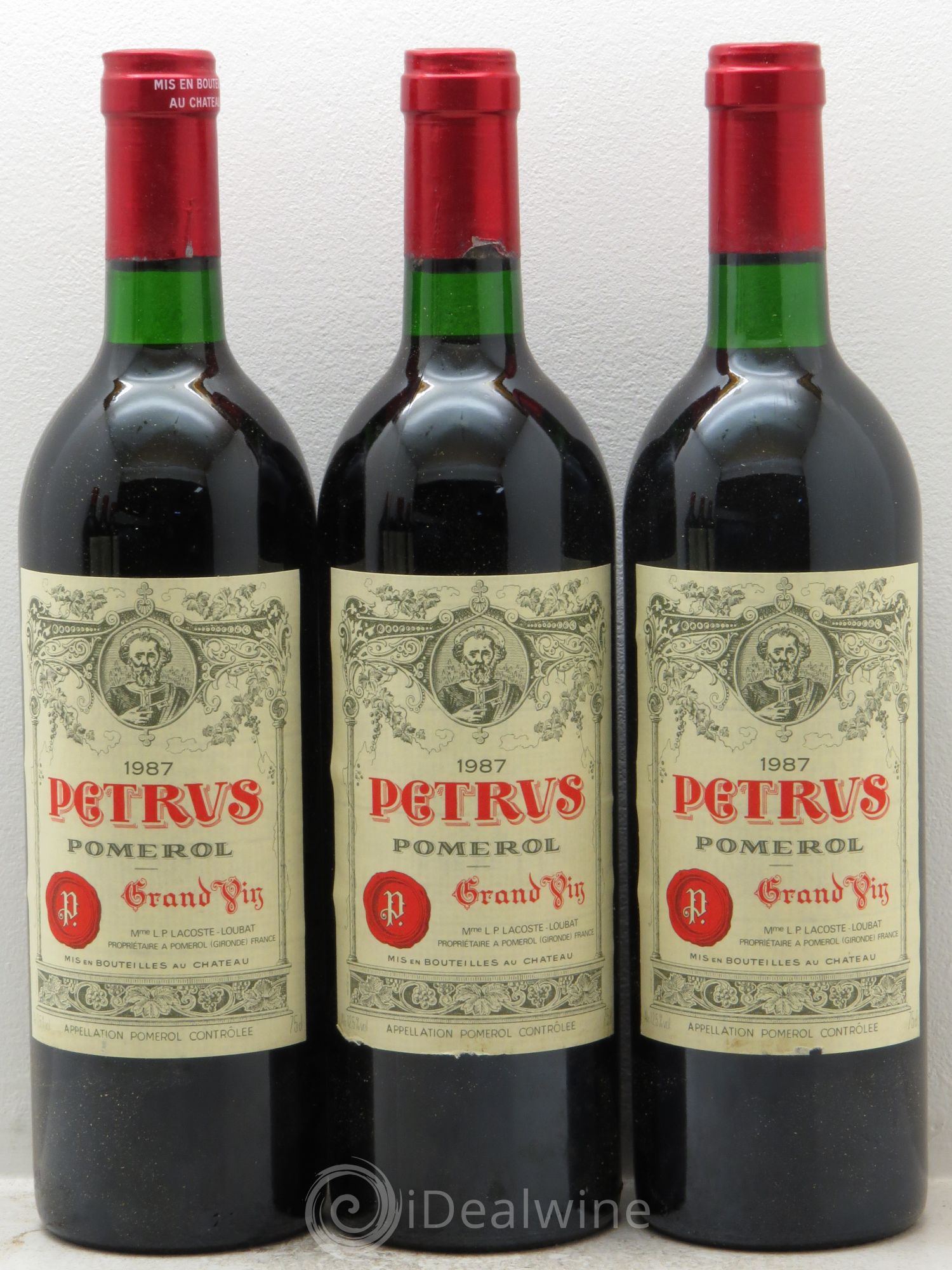 Petrus 1987 - Lot de 6 bouteilles - 1
