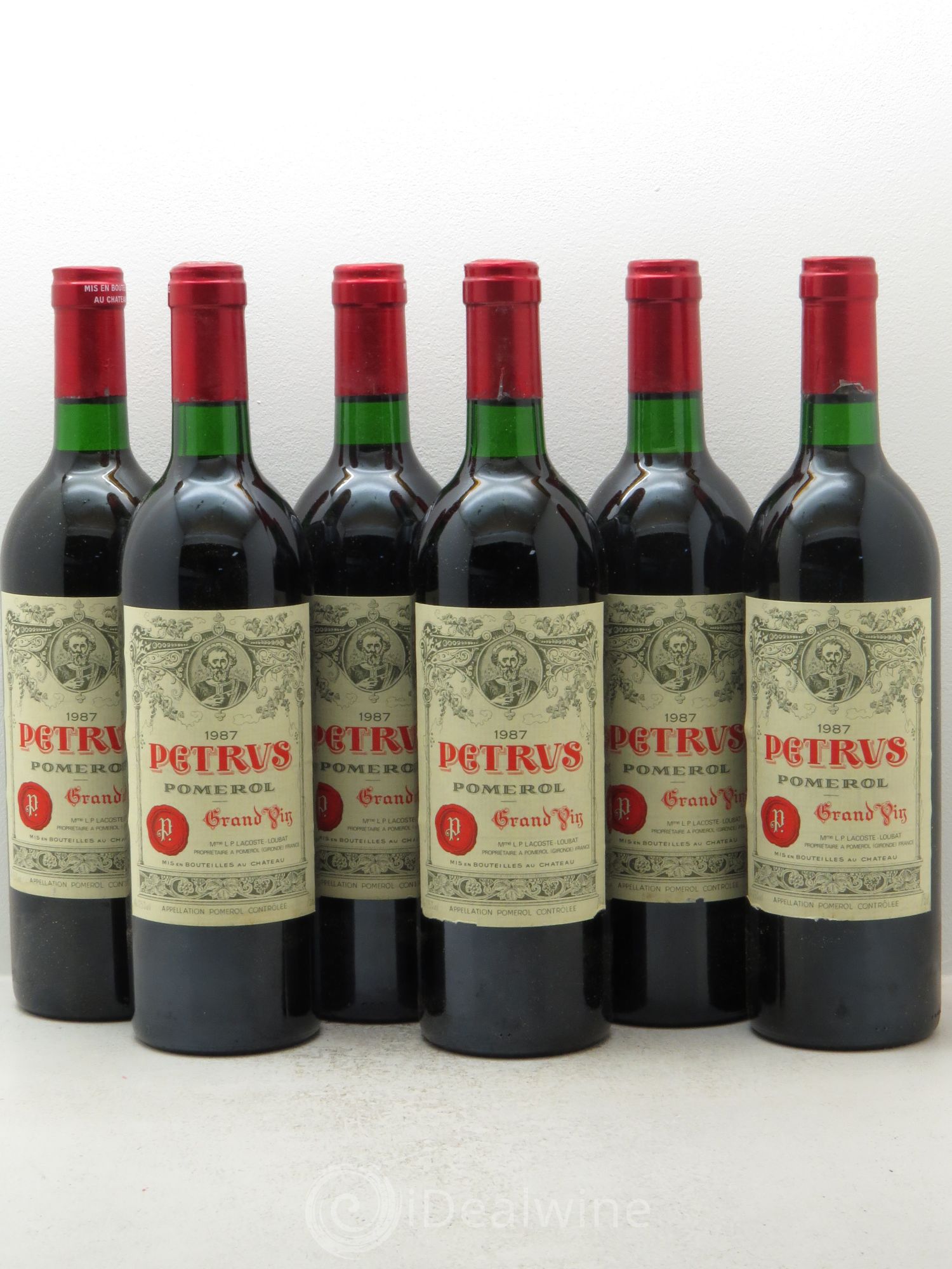Petrus 1987 - Lot de 6 bouteilles - 0