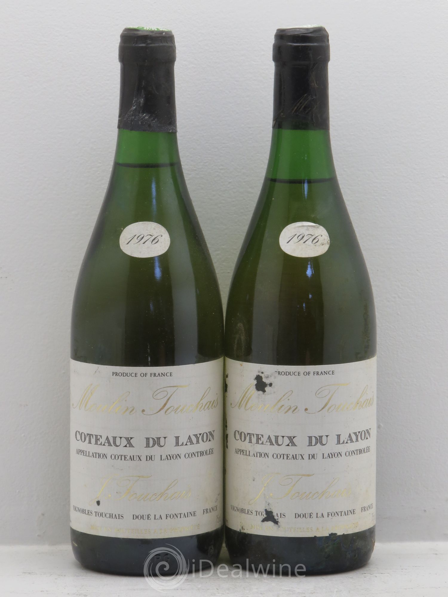 Coteaux du Layon Moulin du Touchais 1976 - Lotto di 2 bottiglie - 0