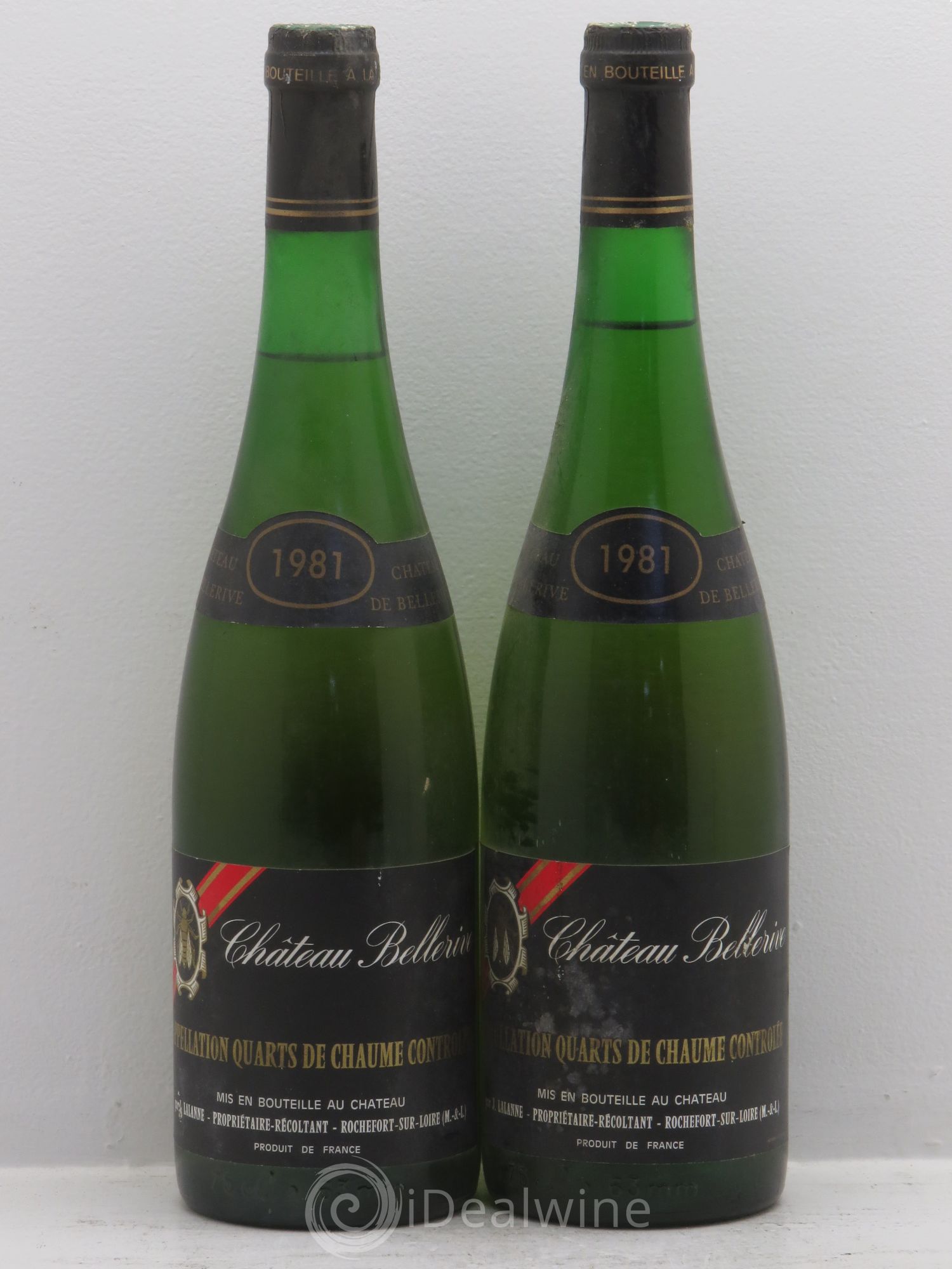 Quarts de Chaume Lalanne Château de Bellerive 1981 - Lotto di 2 bottiglie - 0