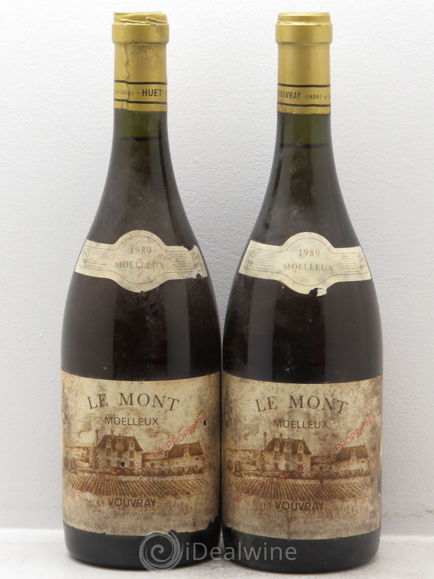 Vouvray Le Mont Moelleux Domaine Huet 1989 - Lotto di 2 bottiglie - 0