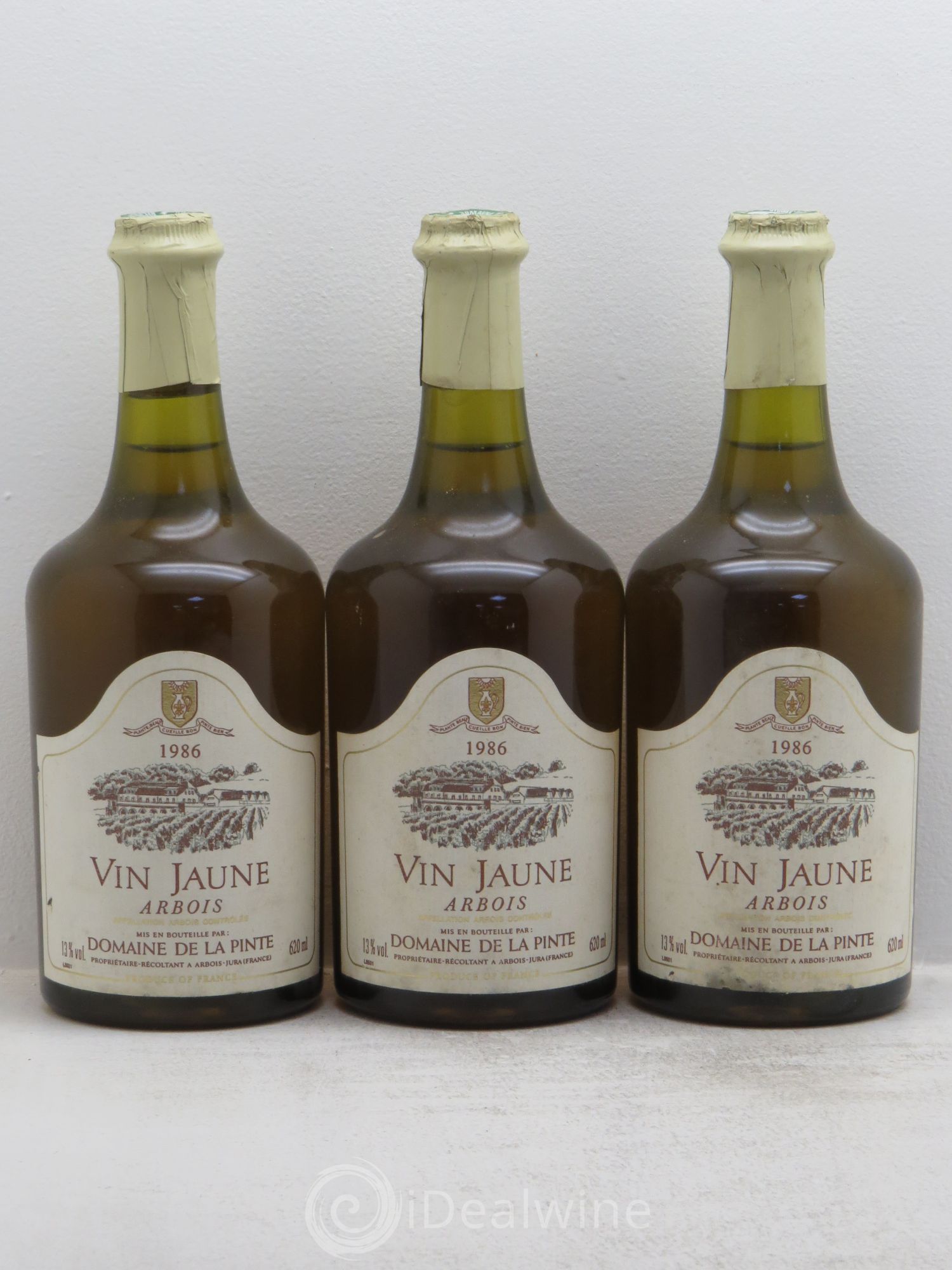Arbois Vin Jaune .Domaine de la Pinte 1986 - Posten von 3 Flaschen - 0