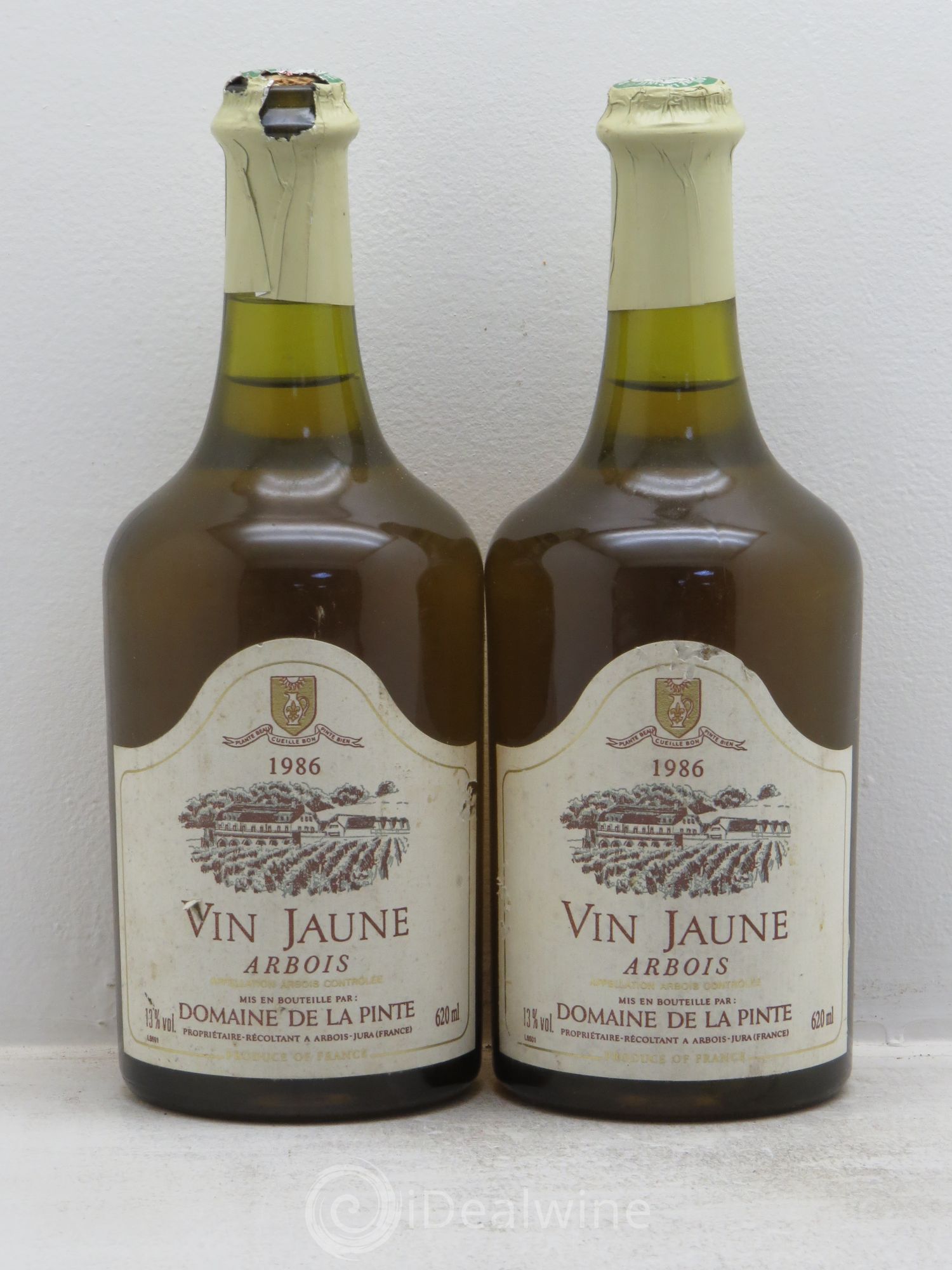 Arbois Vin Jaune .Domaine de la Pinte (sans prix de réserve) 1986 - Posten von 2 Flaschen - 0
