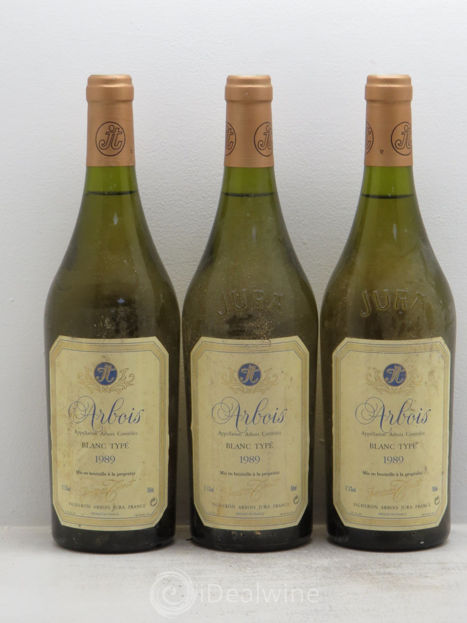 Arbois Jacques Tissot 1989 - Lot de 3 bouteilles - 0
