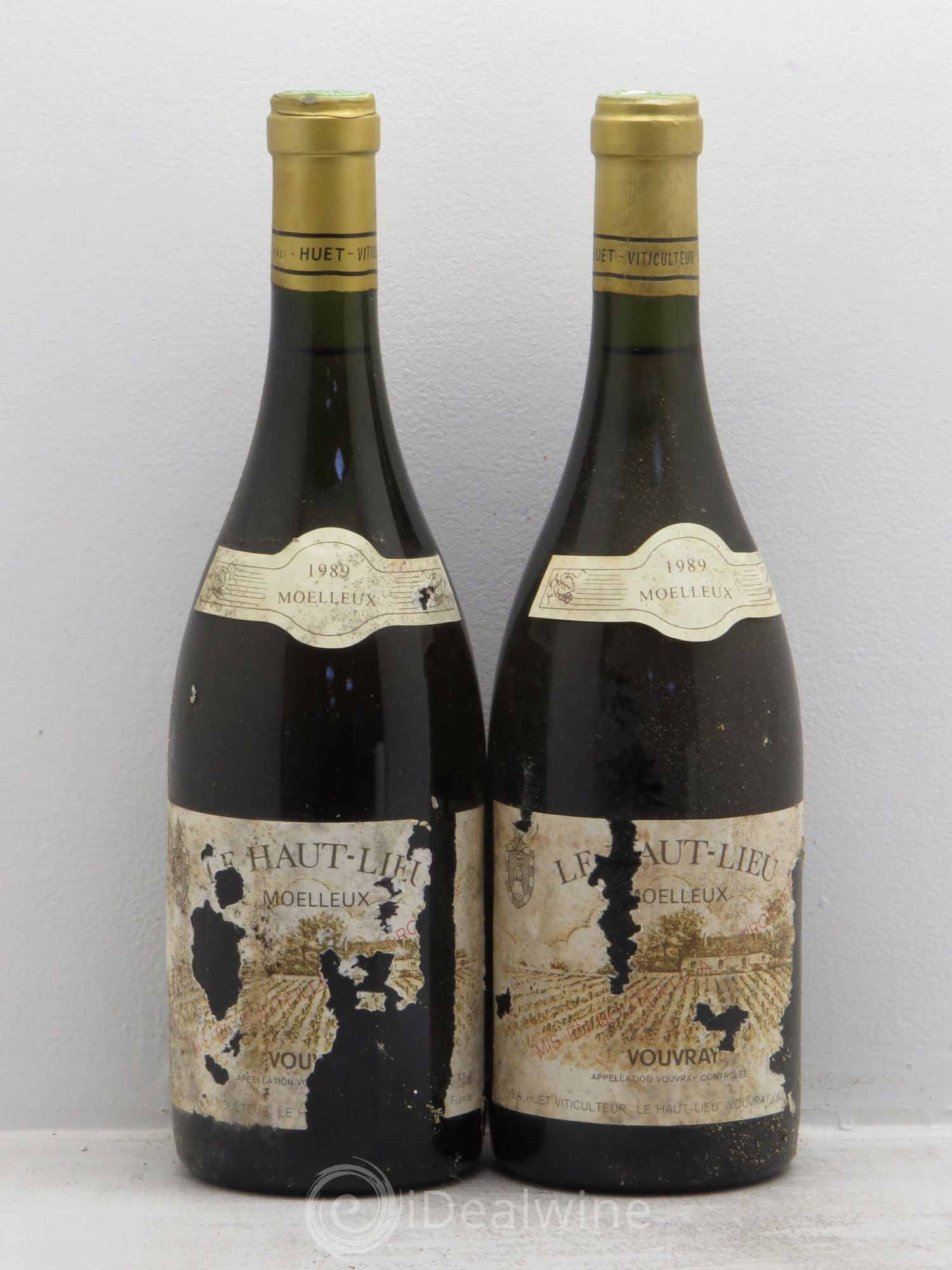 Vouvray Le Haut-Lieu Moelleux Domaine Huet 1989 - Lotto di 2 bottiglie - 0