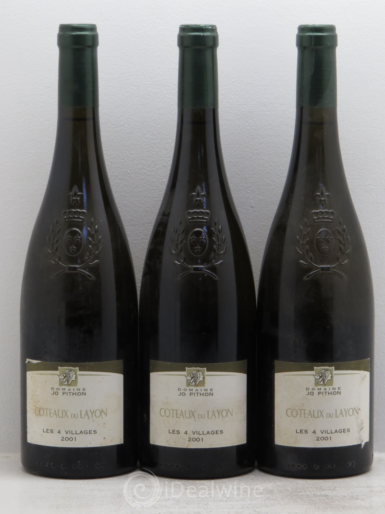 Coteaux du Layon Jo Pithon -Les 4 Villages 2001 - Lotto di 3 bottiglie - 0