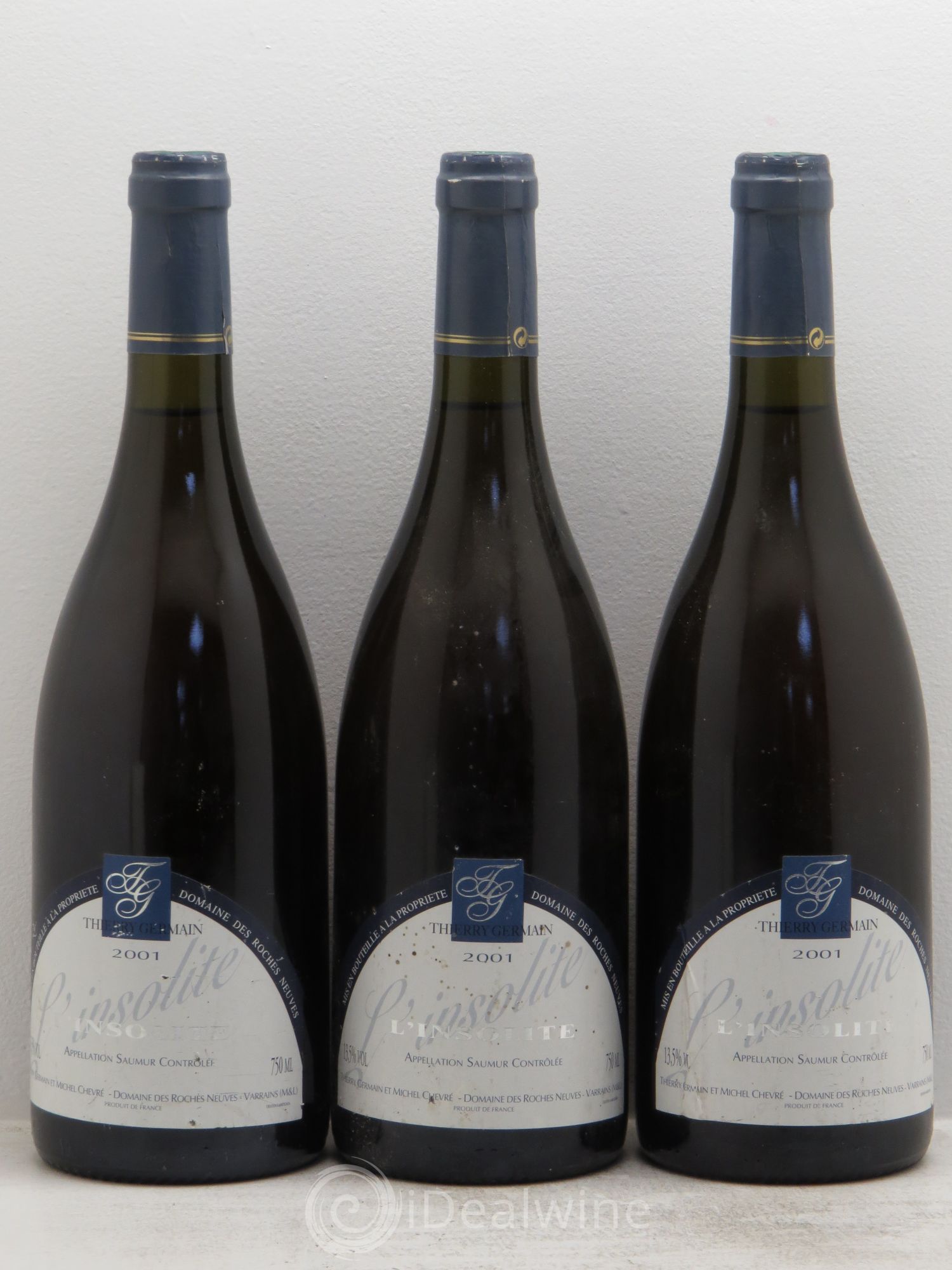 Saumur L'Insolite -Thierry Germain 2001 - Posten von 3 Flaschen - 0