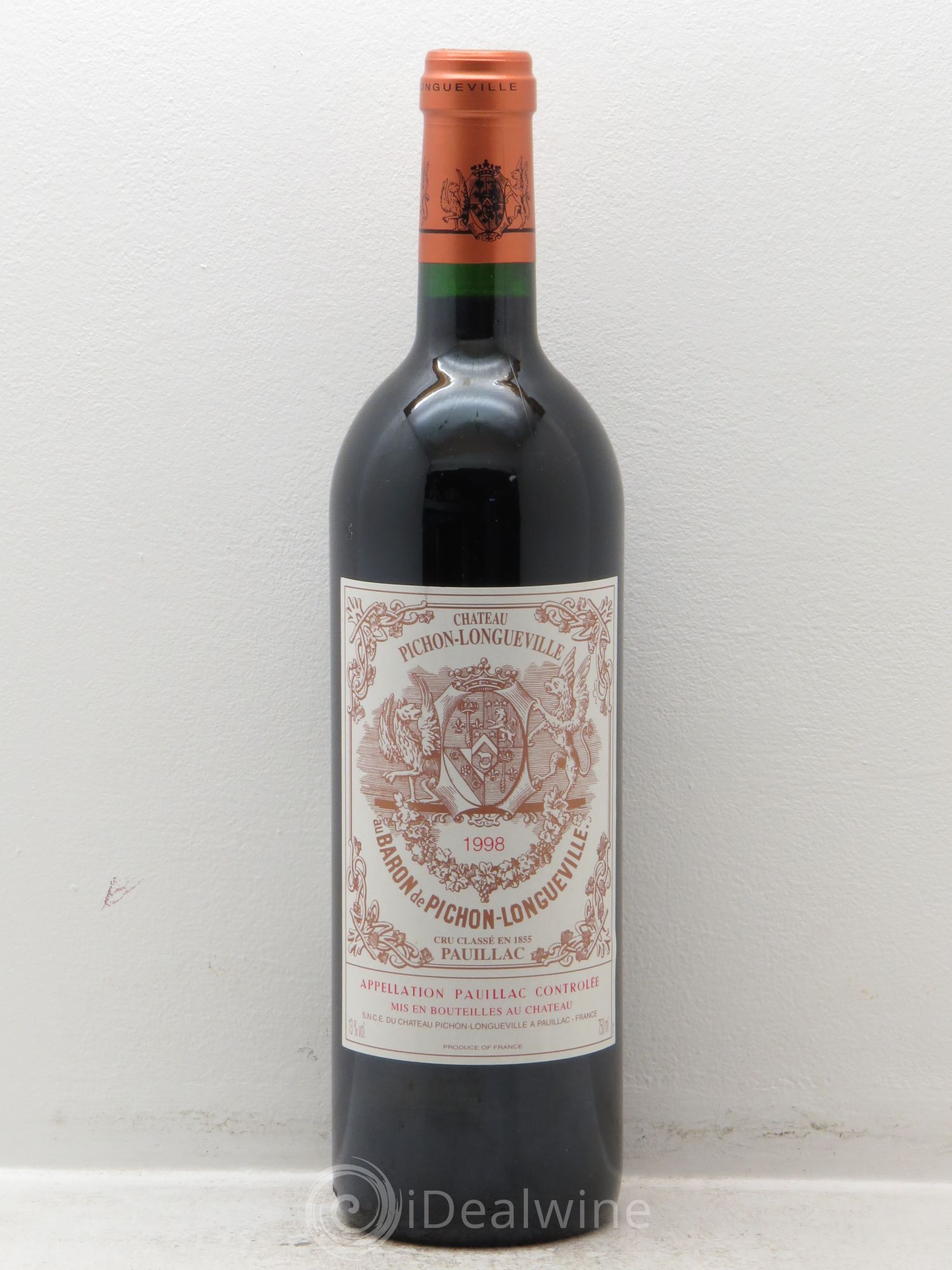 Pichon Longueville Baron 2ème Grand Cru Classé 1998 - Lot de 1 bouteille - 0
