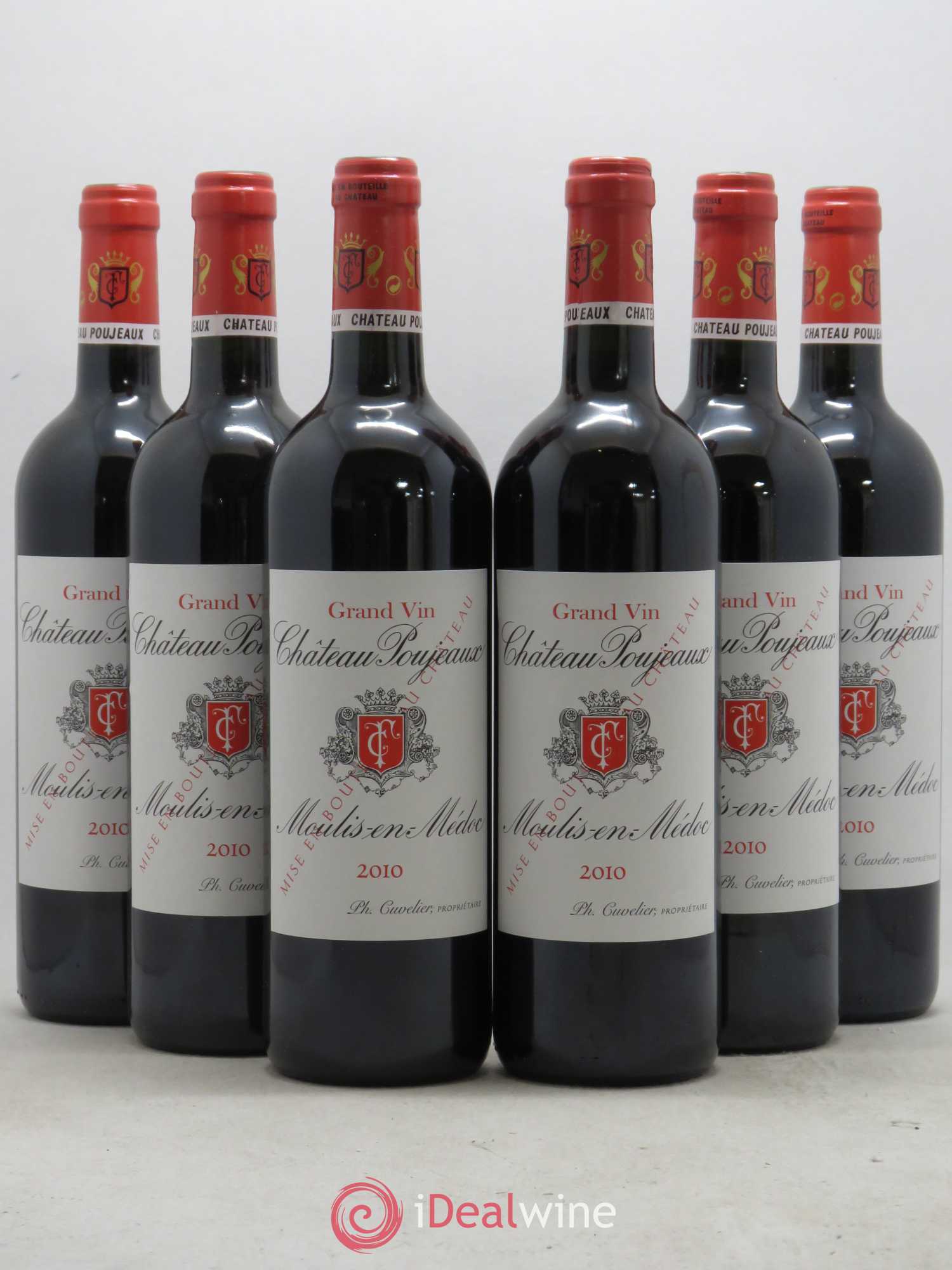 Château Poujeaux 2010 - Lot de 6 bouteilles - 0