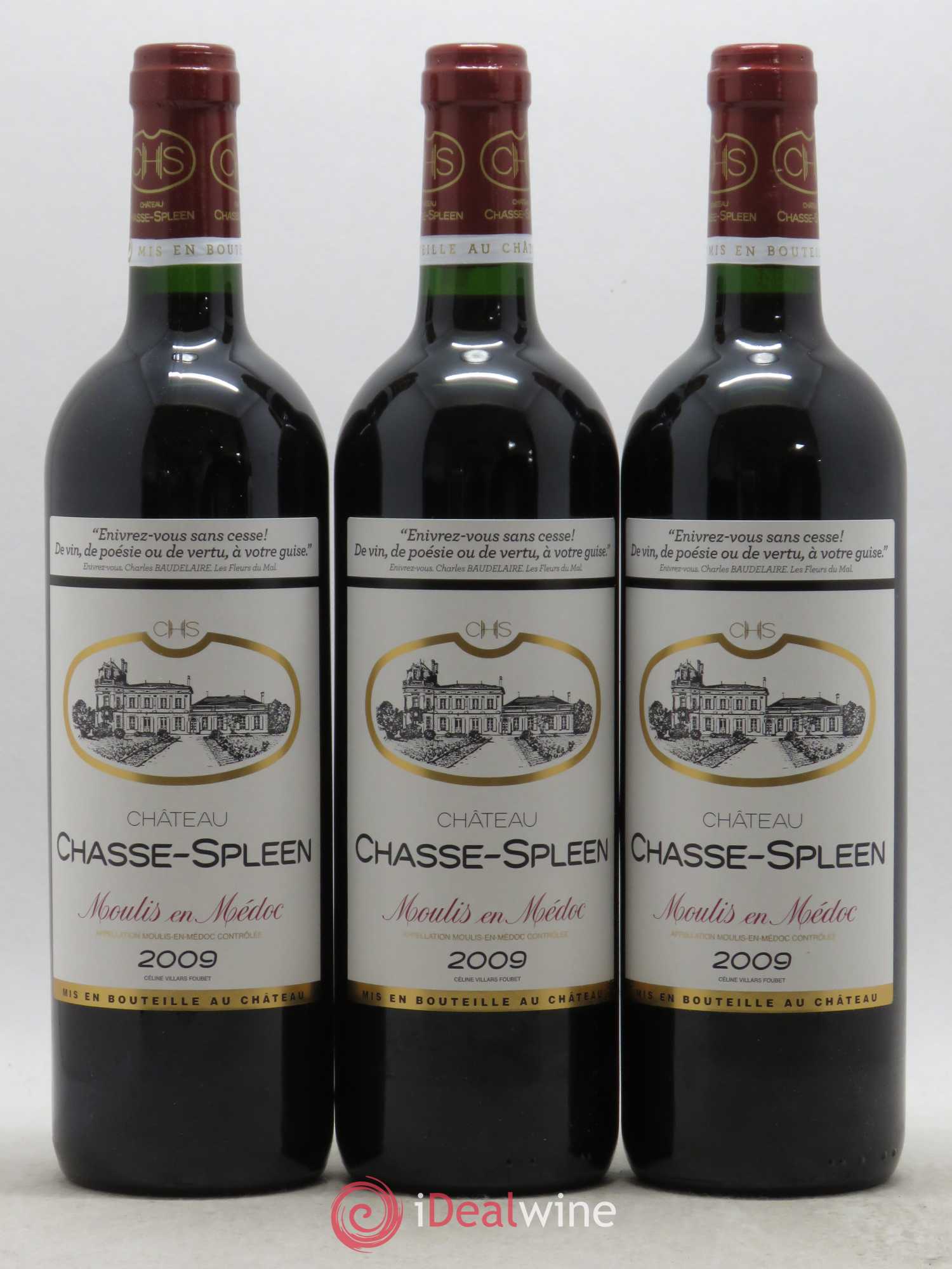 Château Chasse Spleen 2009 - Lot de 6 bouteilles - 2