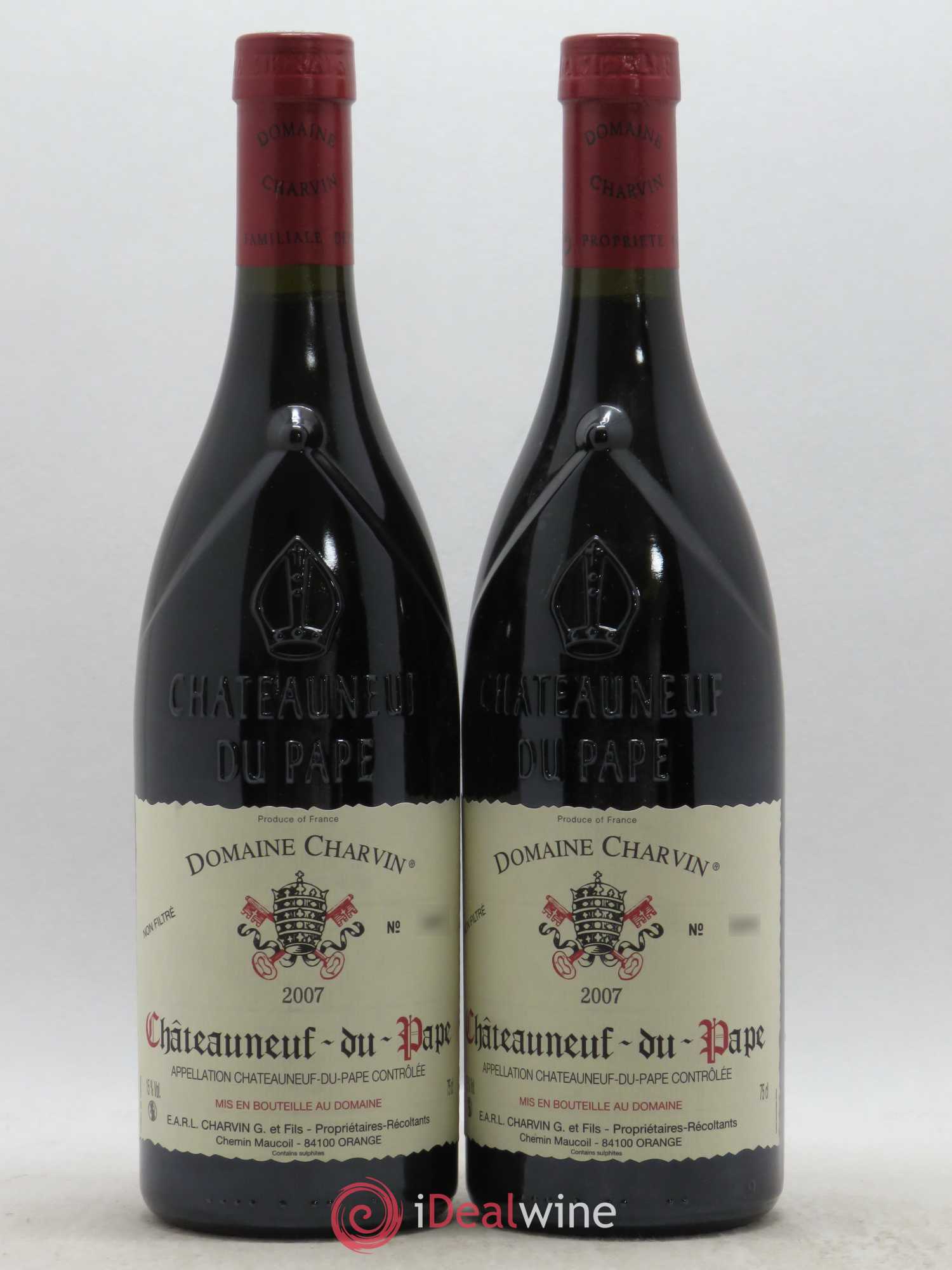 Châteauneuf-du-Pape Charvin (Domaine) 2007 - Lot de 2 bouteilles - 0