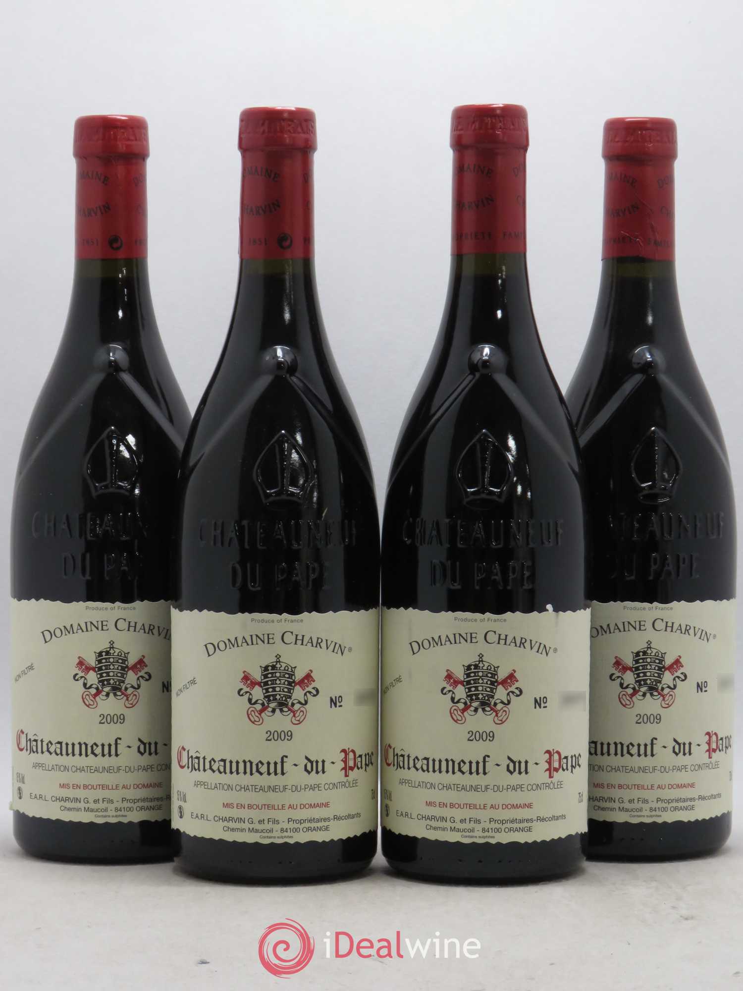 Châteauneuf-du-Pape Charvin (Domaine) 2009 - Lot de 4 bouteilles - 0