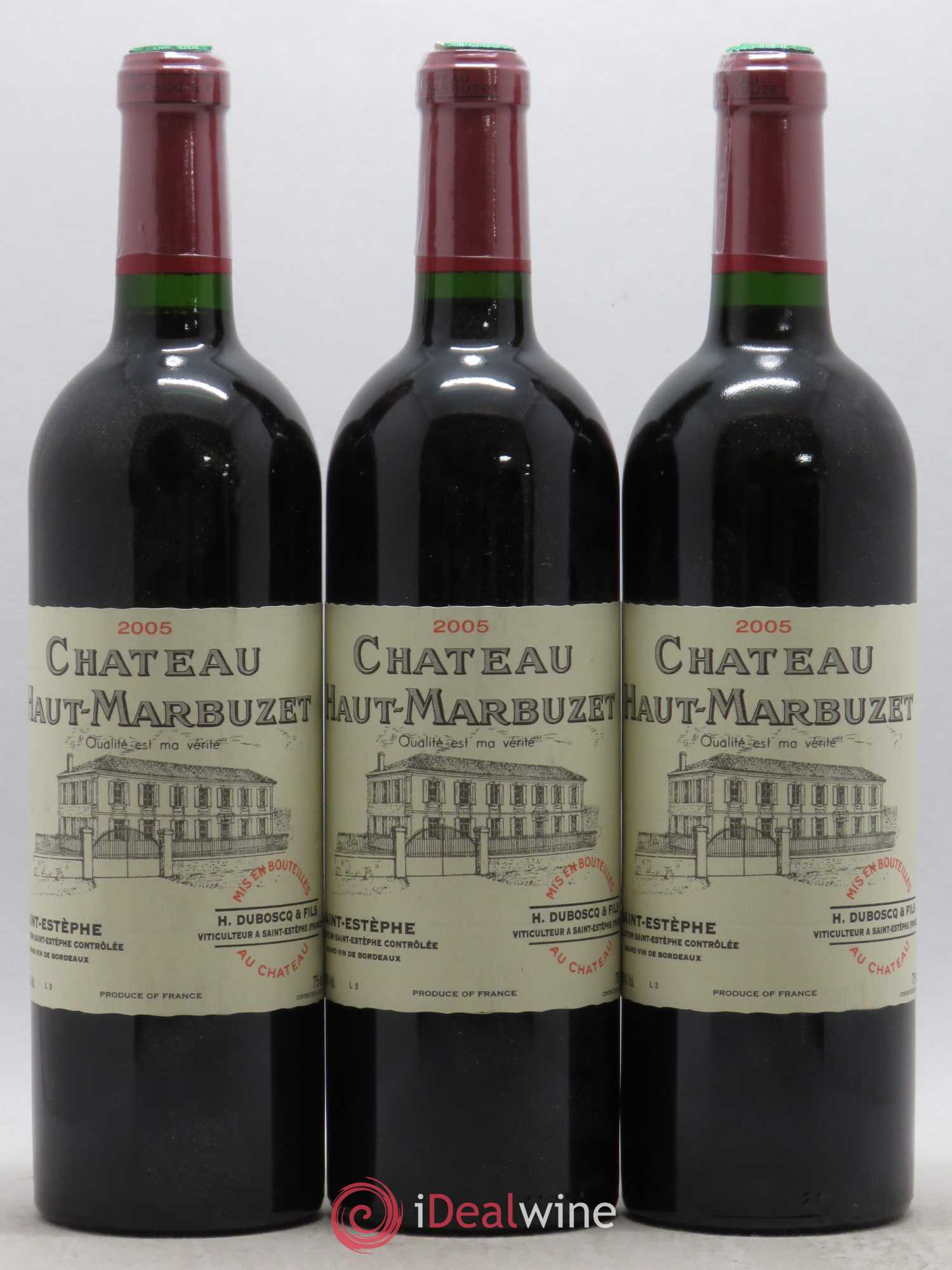 Château Haut Marbuzet 2005 - Lot de 6 bouteilles - 1