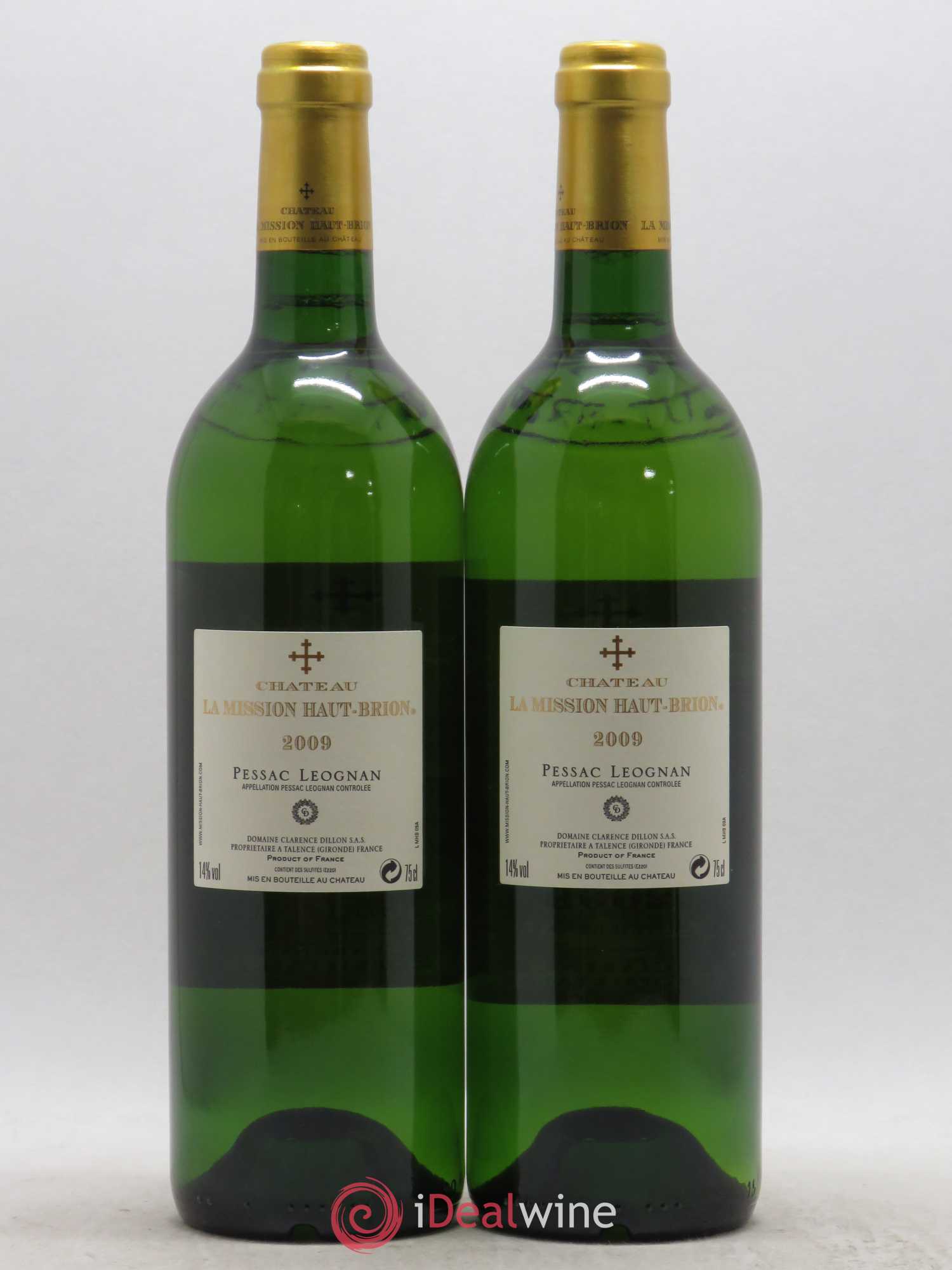 Château la Mission Haut-Brion (sans prix de réserve) 2009 - Lot de 2 bouteilles - 1