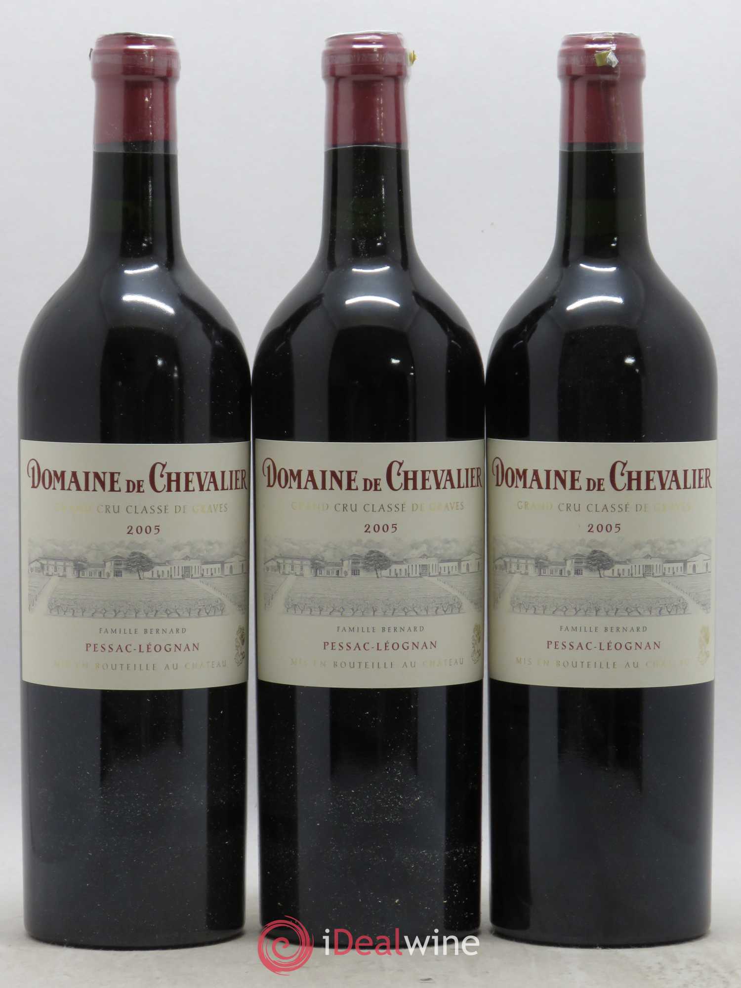 Domaine de Chevalier Cru Classé de Graves 2005 - Lot de 3 bouteilles - 0