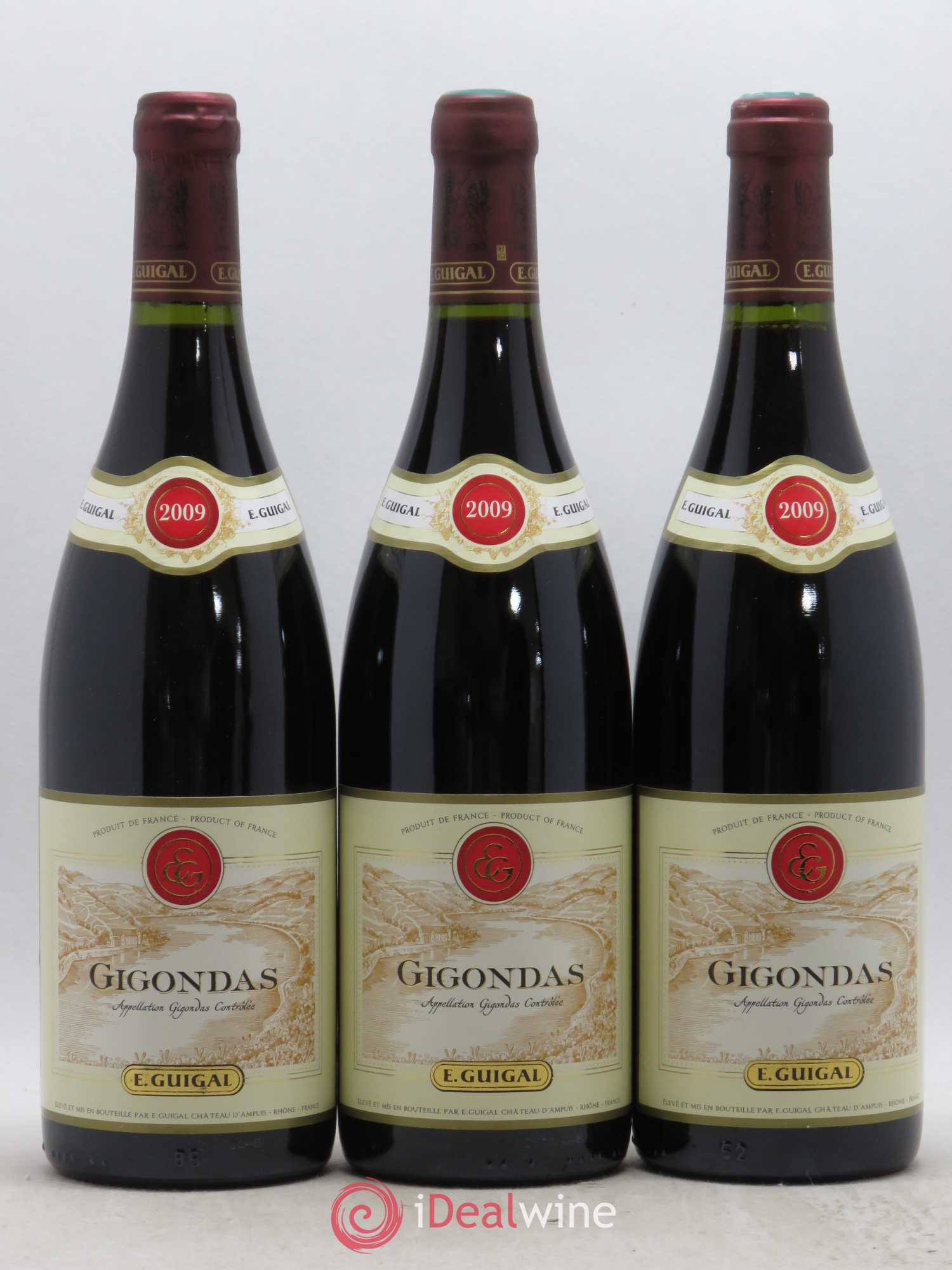Gigondas Guigal (sans prix de réserve) 2009 - Lot de 3 bouteilles - 0
