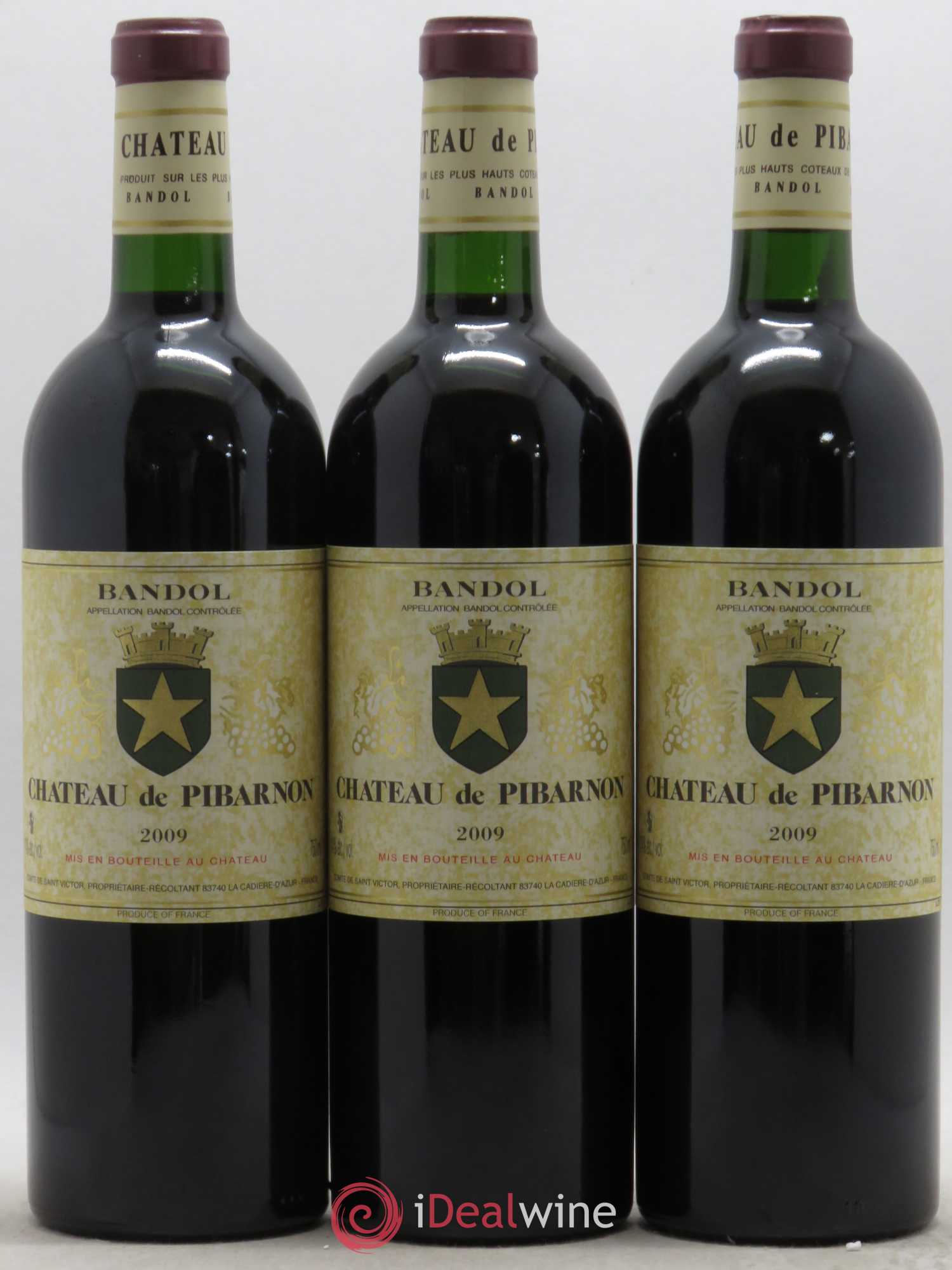Bandol Château de Pibarnon Comte de Saint-Victor 2009 - Lot de 6 bouteilles - 1