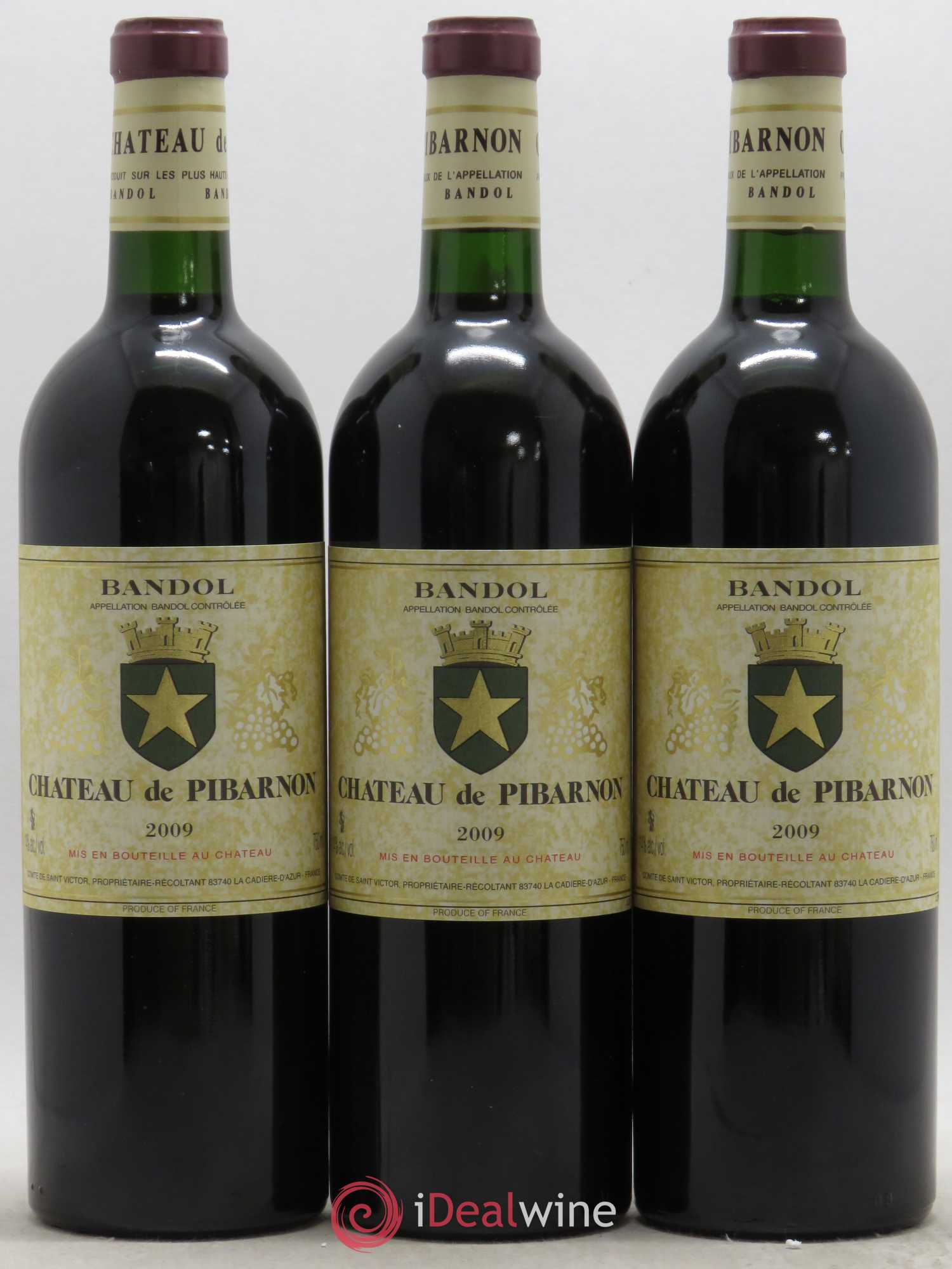Bandol Château de Pibarnon Comte de Saint-Victor 2009 - Lot de 6 bouteilles - 2