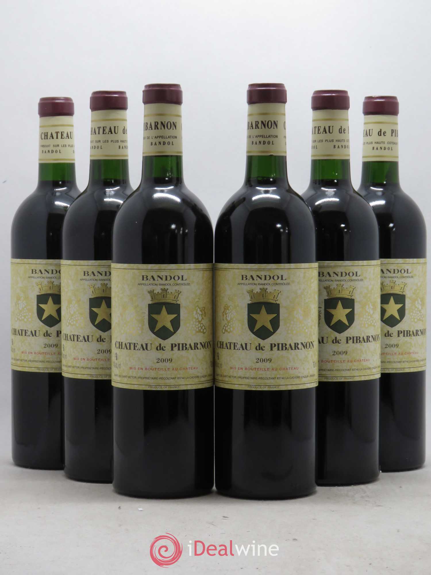 Bandol Château de Pibarnon Comte de Saint-Victor 2009 - Lot de 6 bouteilles - 0