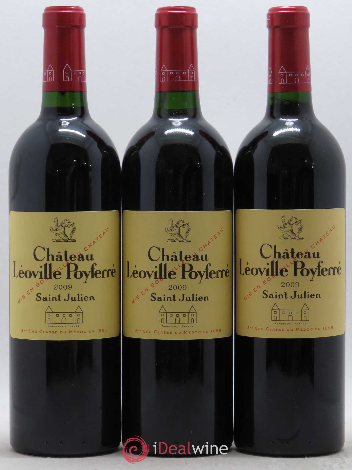 Château Léoville Poyferré 2ème Grand Cru Classé 2009 - Lot de 3 bouteilles - 0