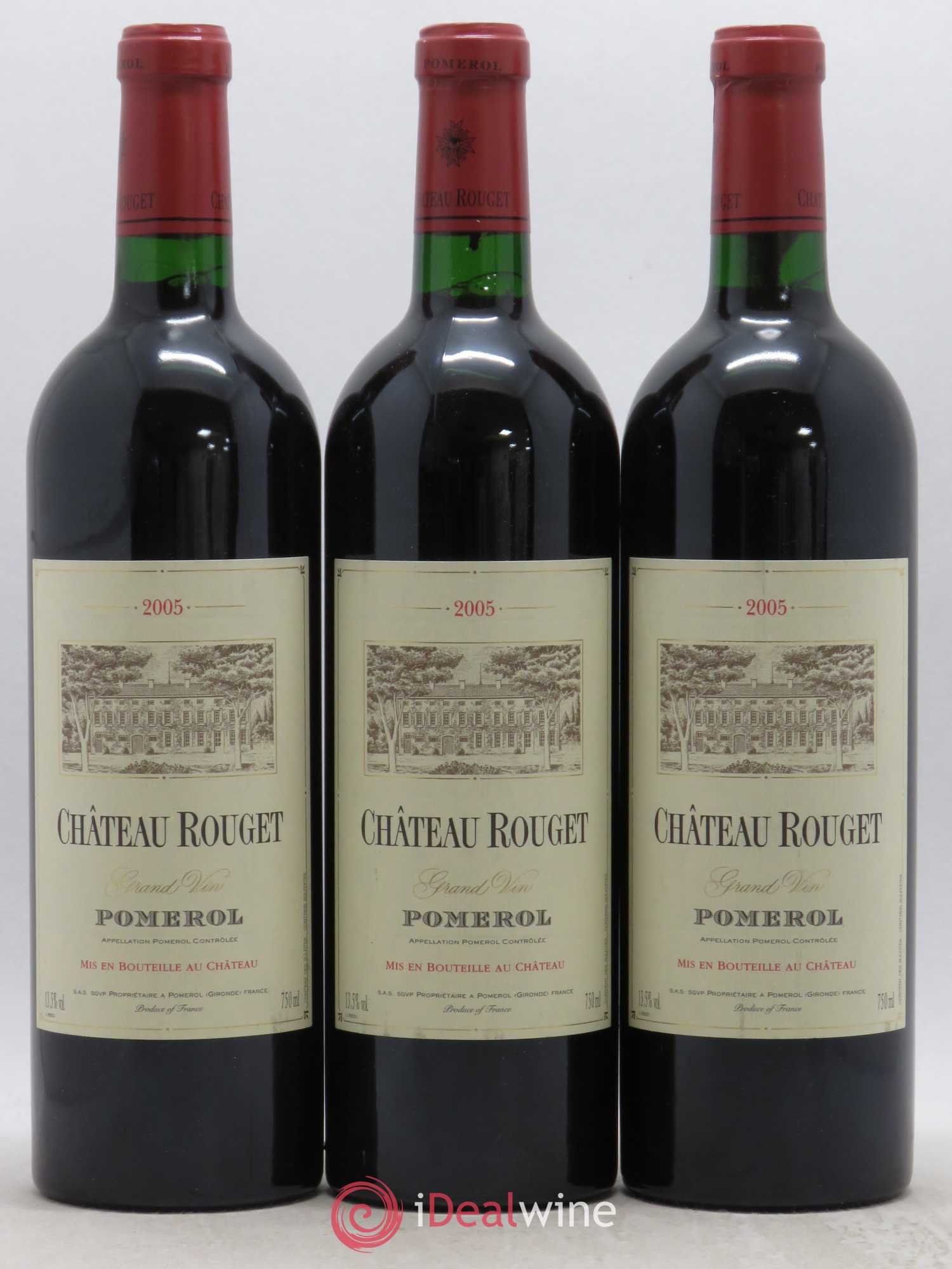Château Rouget 2005 - Lot de 3 bouteilles - 0