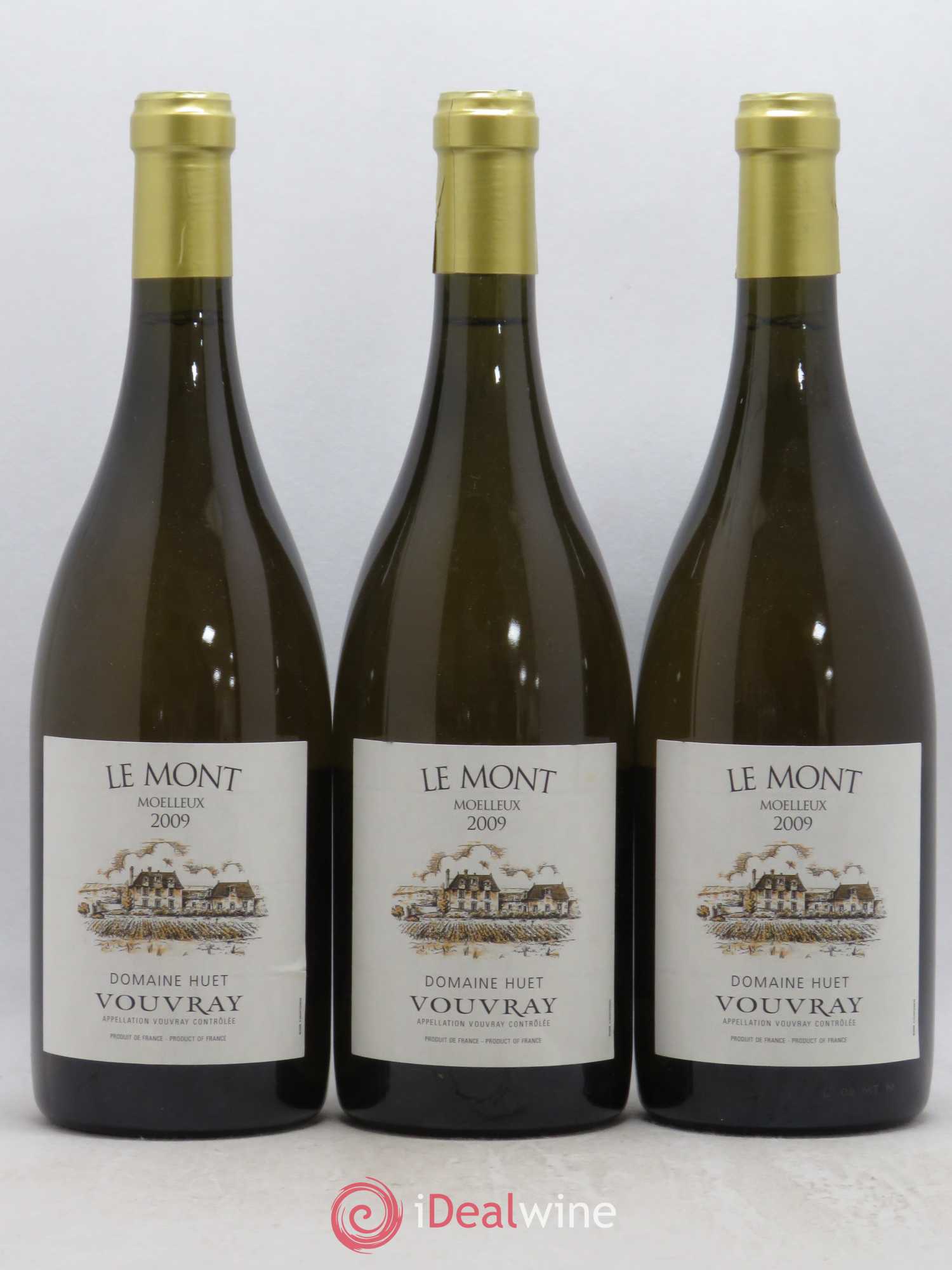 Vouvray Le Mont Moelleux Domaine Huet 2009 - Lotto di 3 bottiglie - 0