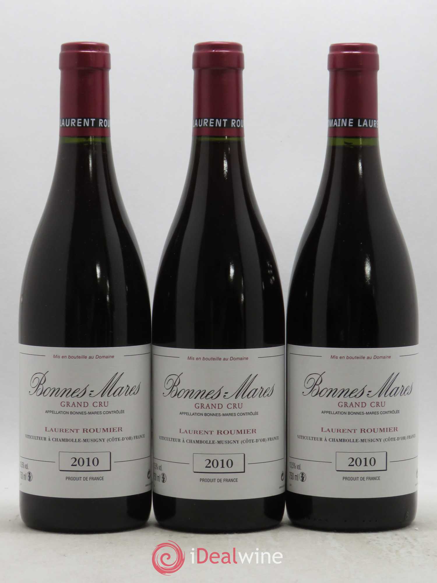 Bonnes-Mares Grand Cru Laurent Roumier 2010 - Lot de 3 bouteilles - 0