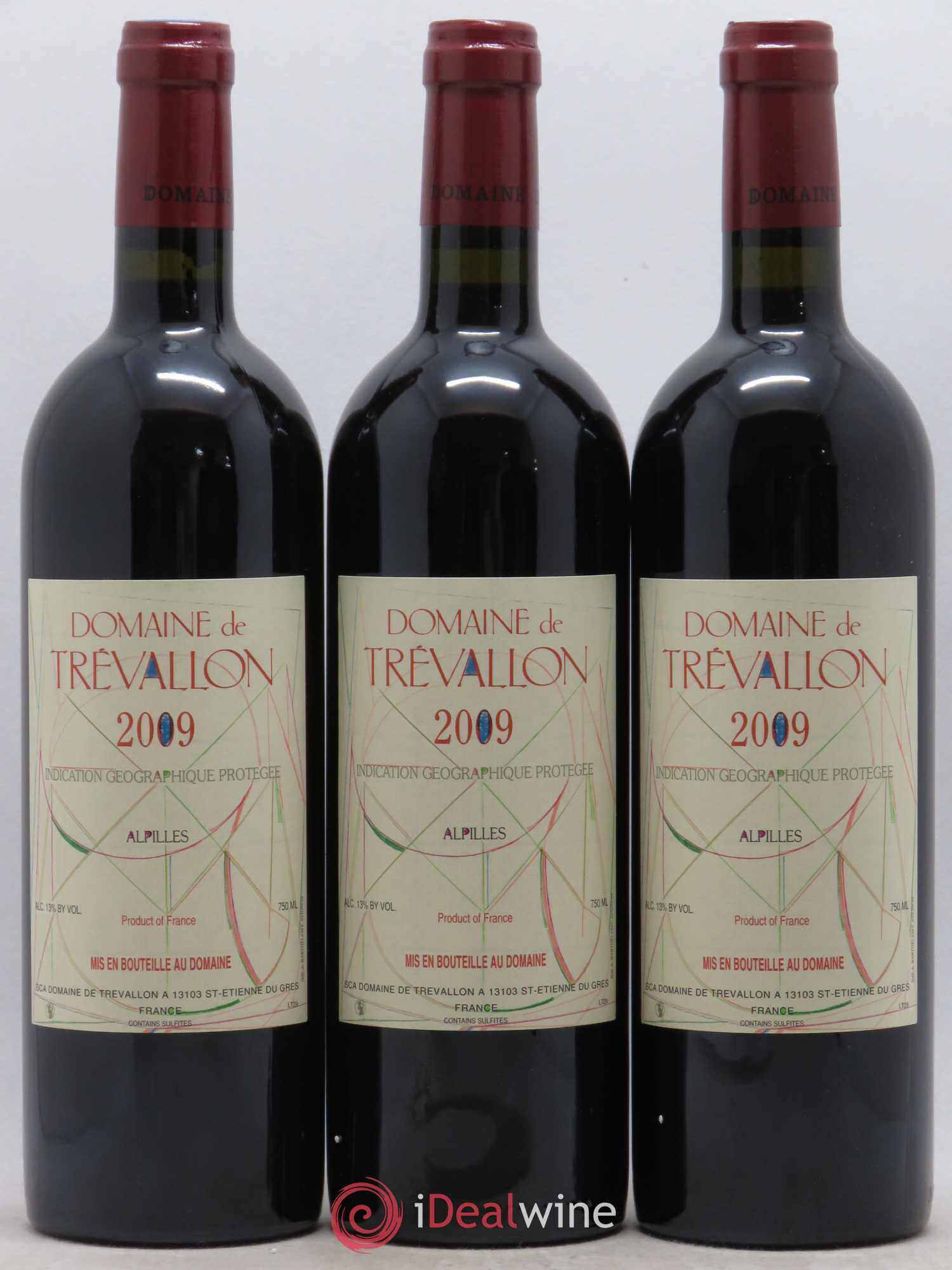 Alpilles Trévallon (Domaine de) Eloi Dürrbach 2009 - Lot de 3 bouteilles - 0