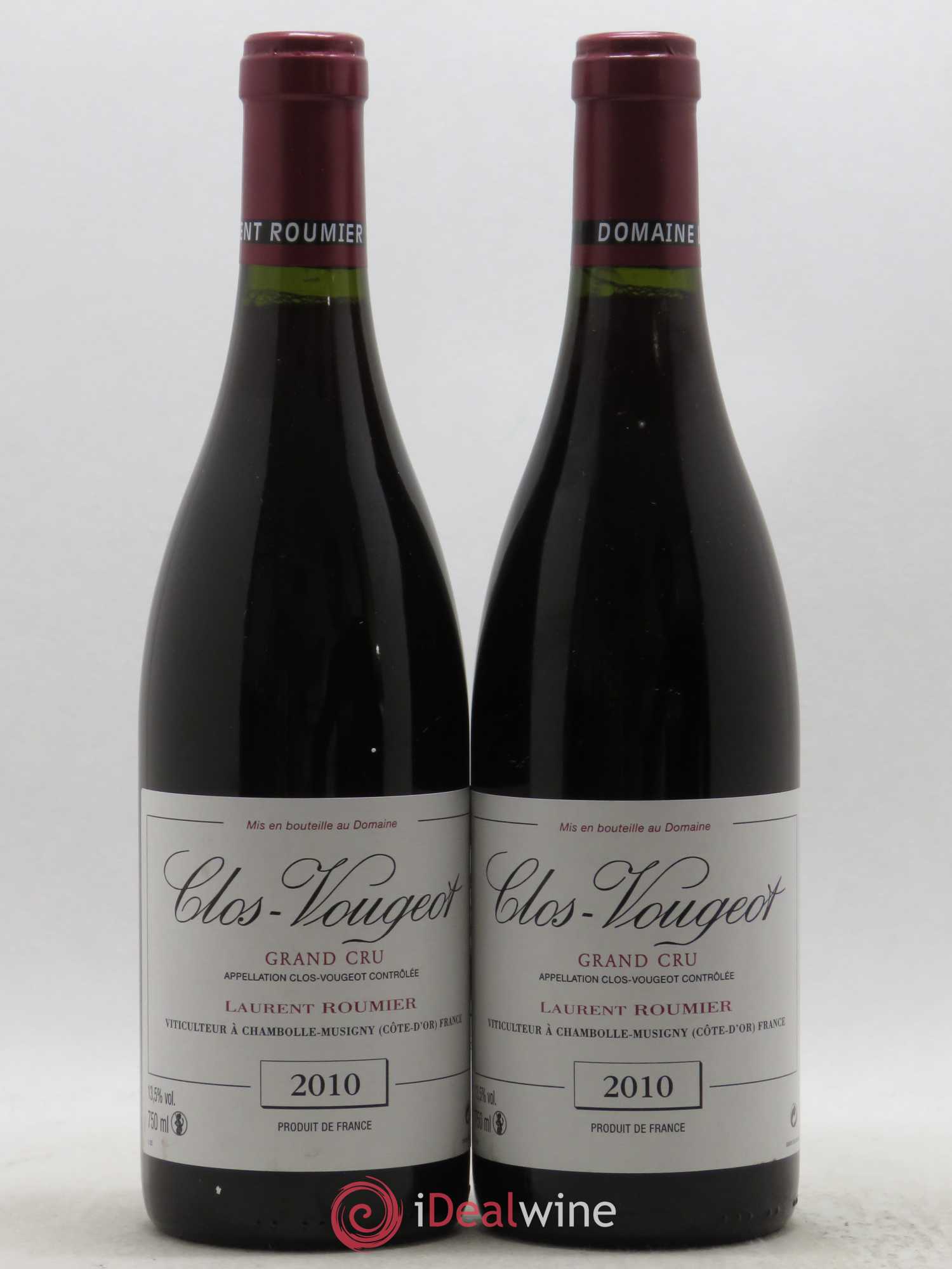 Clos de Vougeot Grand Cru Laurent Roumier 2010 - Lot de 2 bouteilles - 0