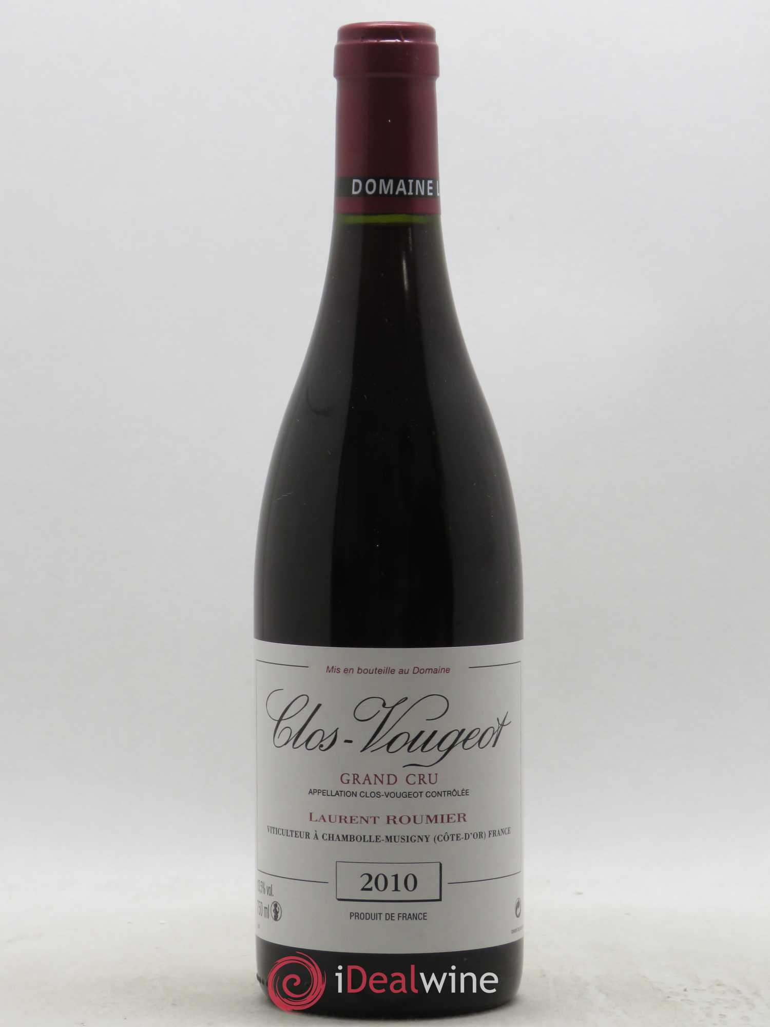 Clos de Vougeot Grand Cru Laurent Roumier 2010 - Lot de 1 bouteille - 0