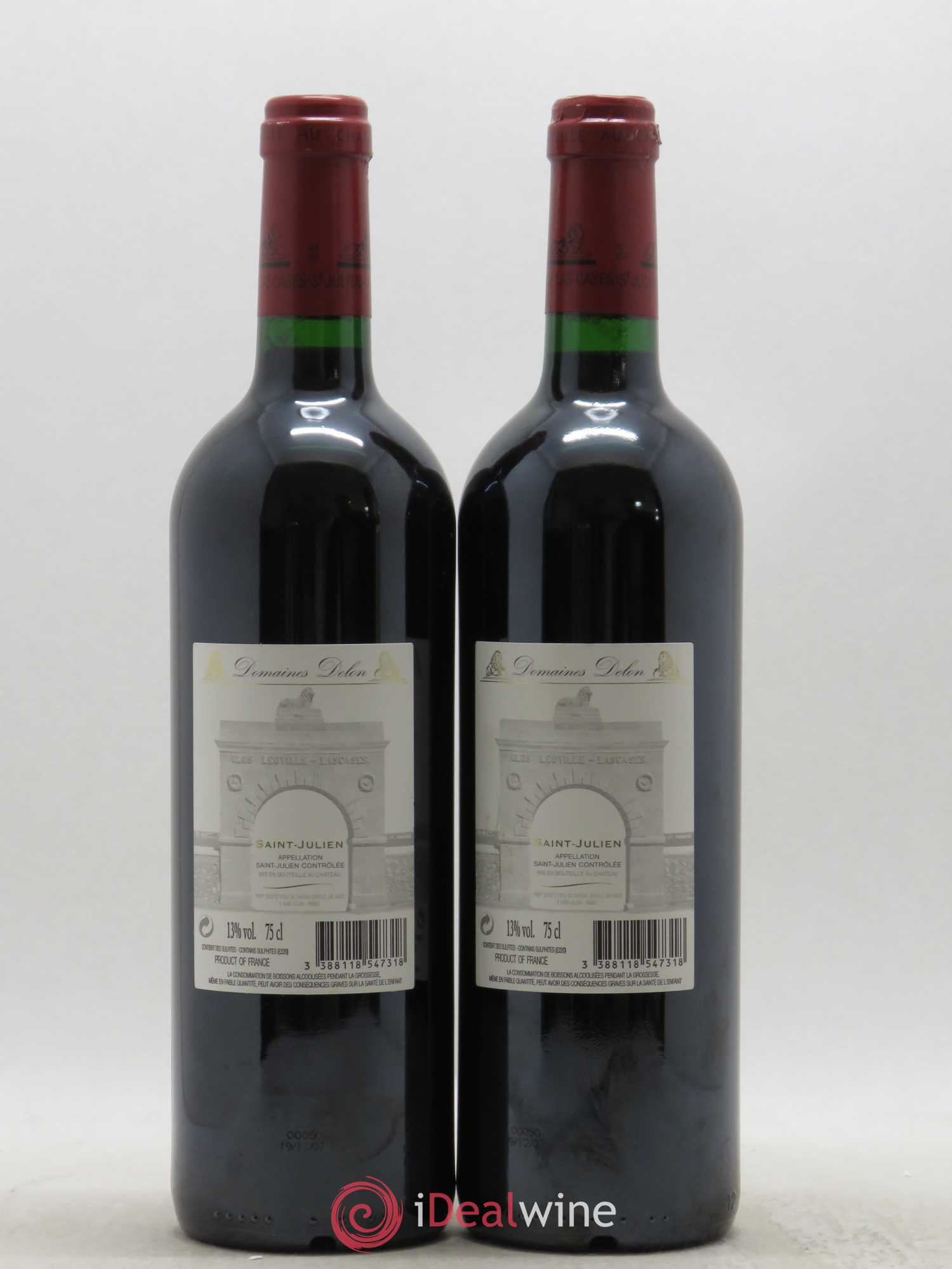 Château Léoville Las Cases 2ème Grand Cru Classé 2005 - Lot de 2 bouteilles - 1