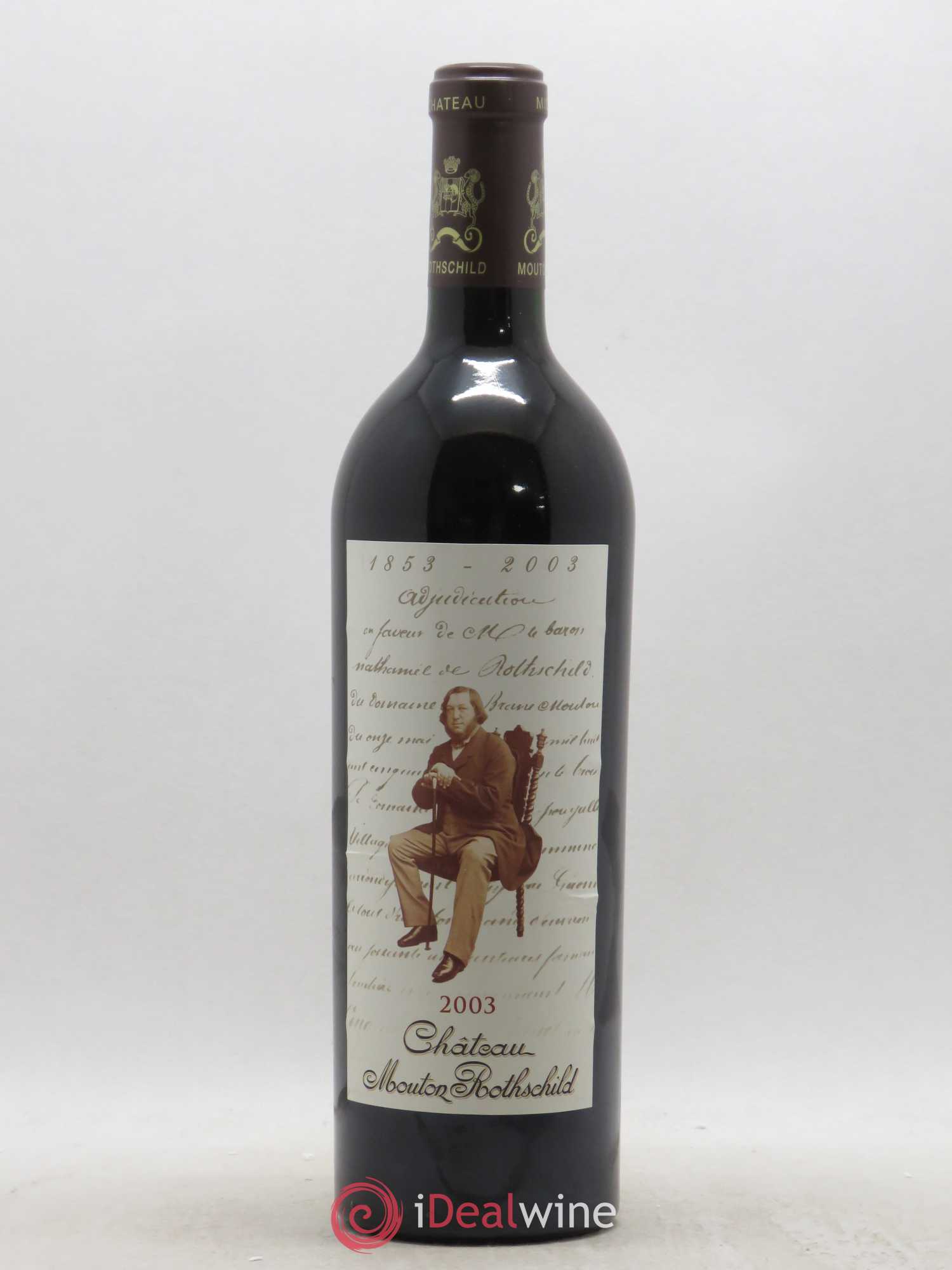 Château Mouton Rothschild 1er Grand Cru Classé 2003 - Lot de 1 bouteille - 0