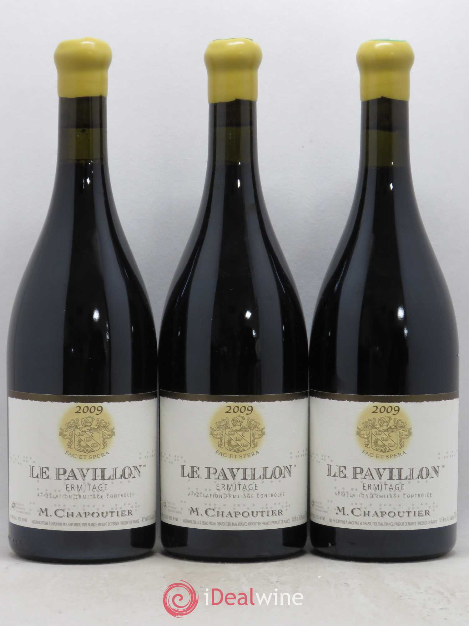 Hermitage Ermitage Le Pavillon Chapoutier 2009 - Lot de 3 bouteilles - 0