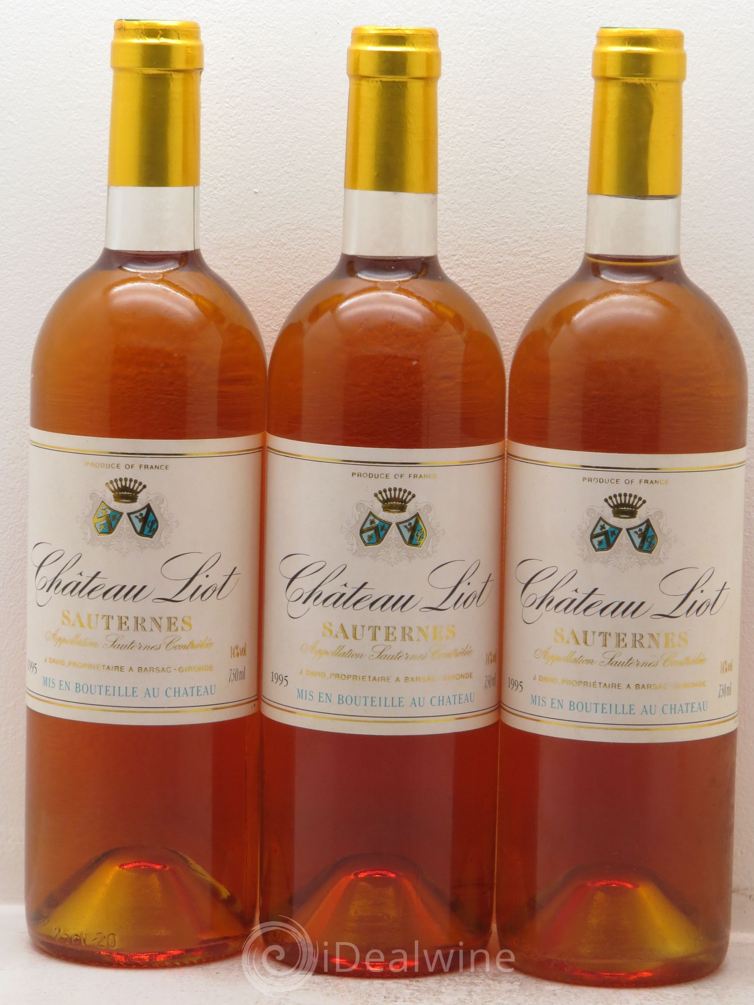 Château Liot 1995 - Lotto di 3 bottiglie - 0