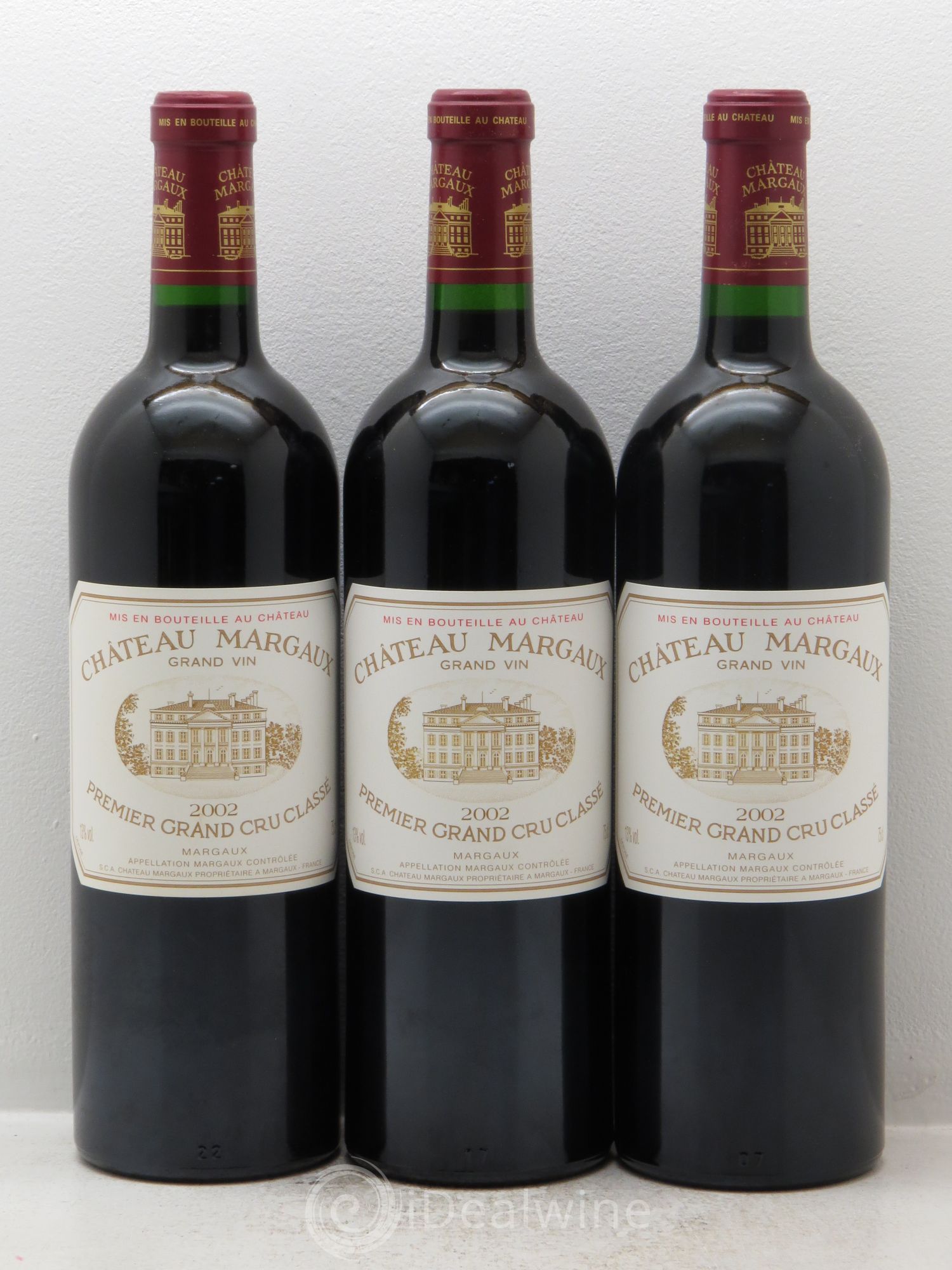 Château Margaux 1er Grand Cru Classé 2002 - Lot de 12 bouteilles - 1