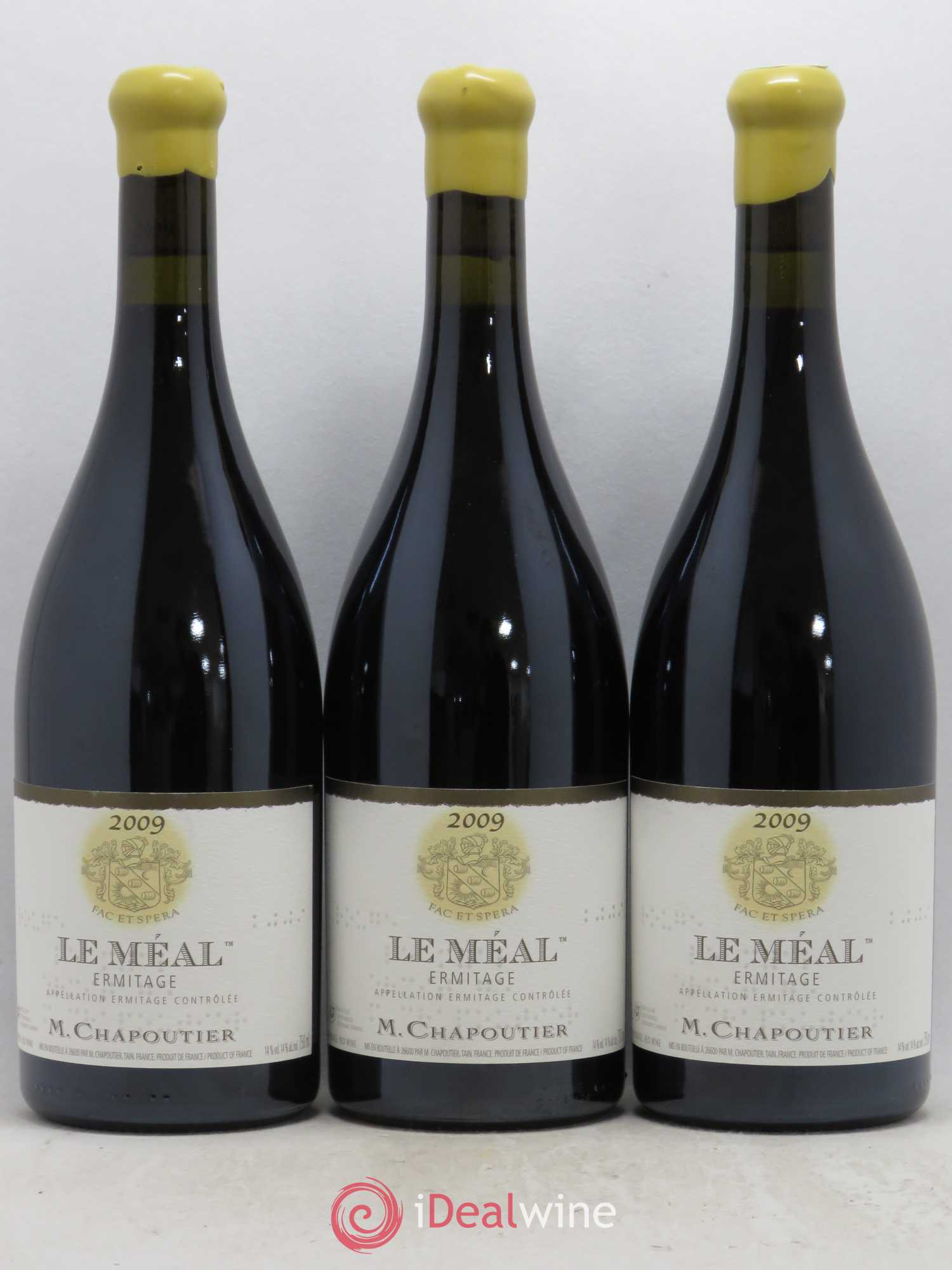 Hermitage Ermitage Le Méal Chapoutier 2009 - Lot de 3 bouteilles - 0