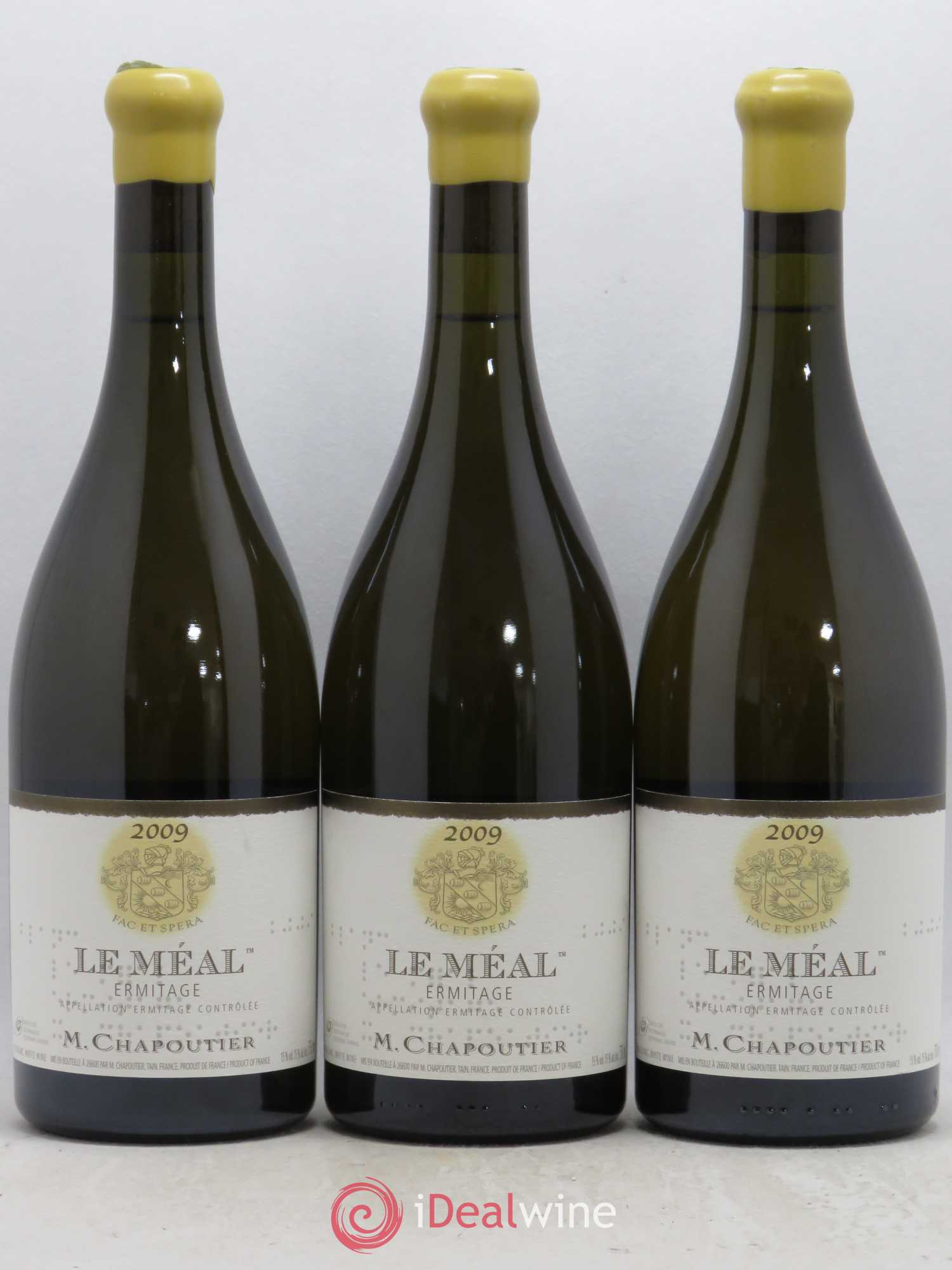 Hermitage Ermitage Le Méal Chapoutier 2009 - Lot de 3 bouteilles - 0
